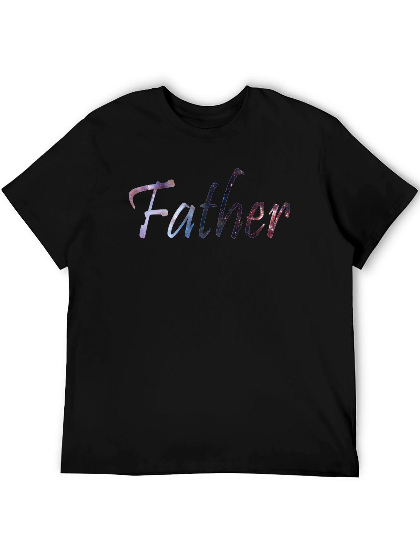 Galaxy Father Black T-Shirt