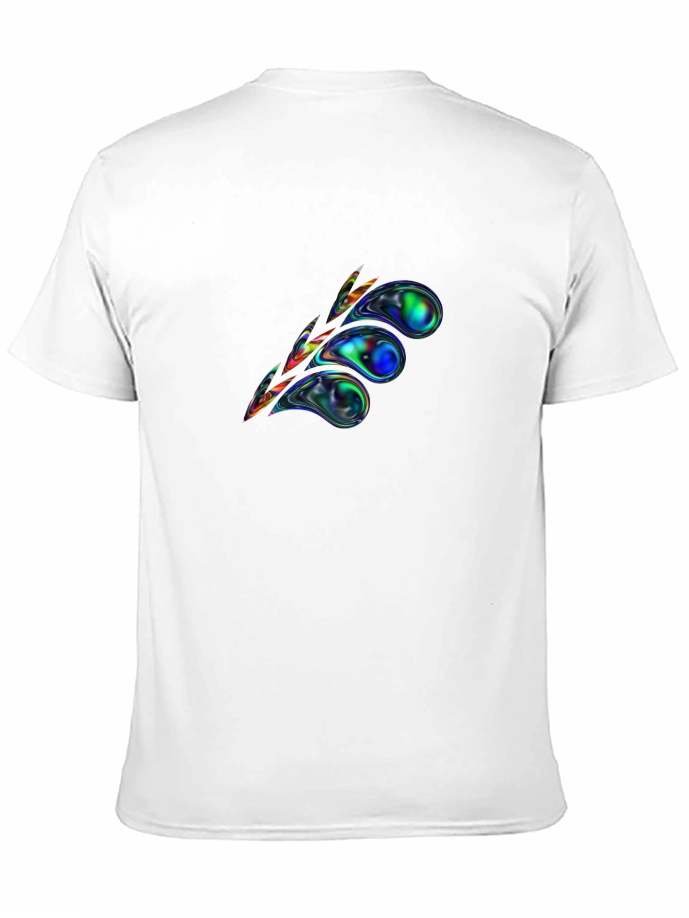 Abstract Swirl Graphic Tee - Premium Black Cotton T-Shirt