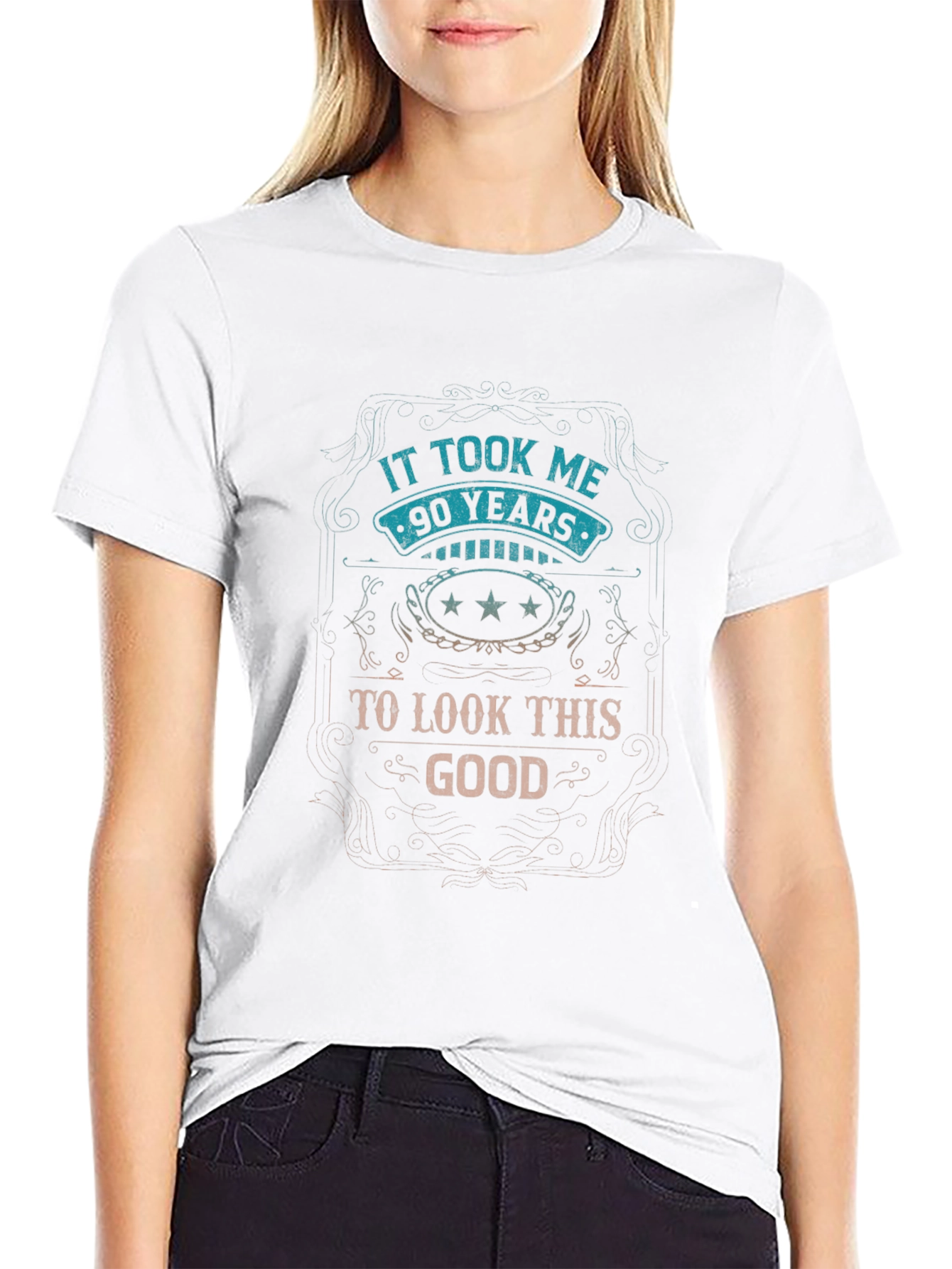 90 Years to Look This Good - Novelty T-Shirt