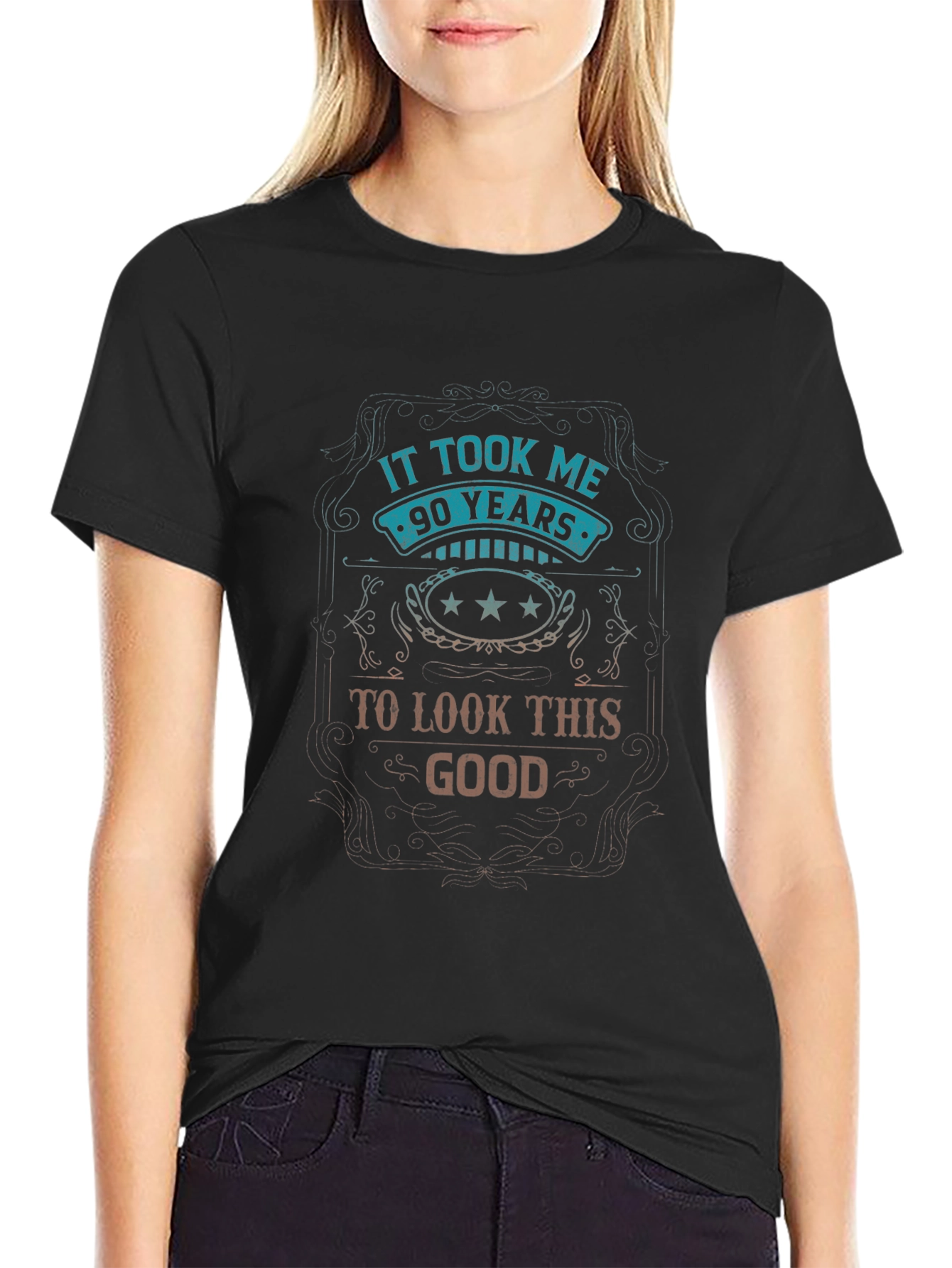 90 Years to Look This Good - Novelty T-Shirt