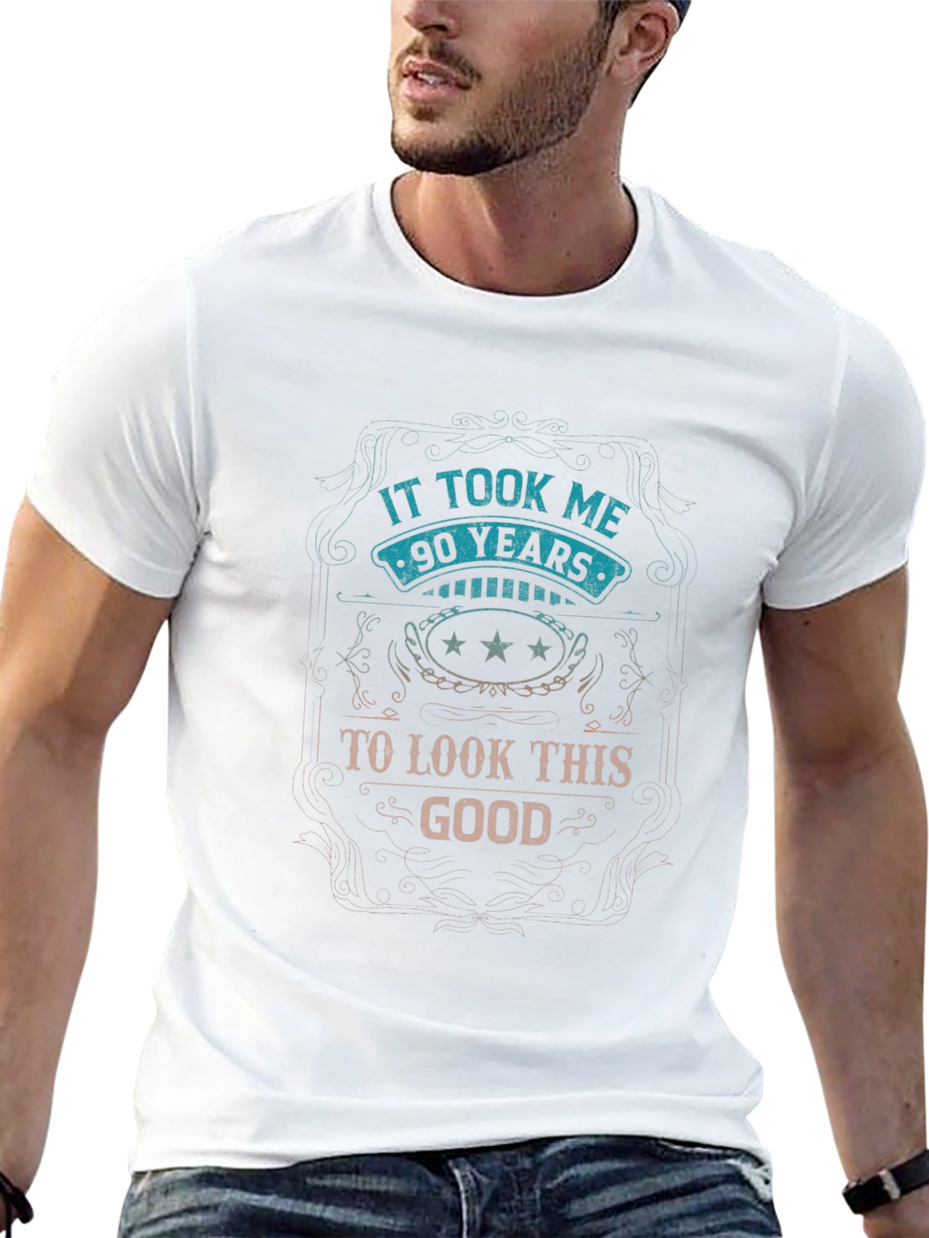 90 Years to Look This Good - Novelty T-Shirt