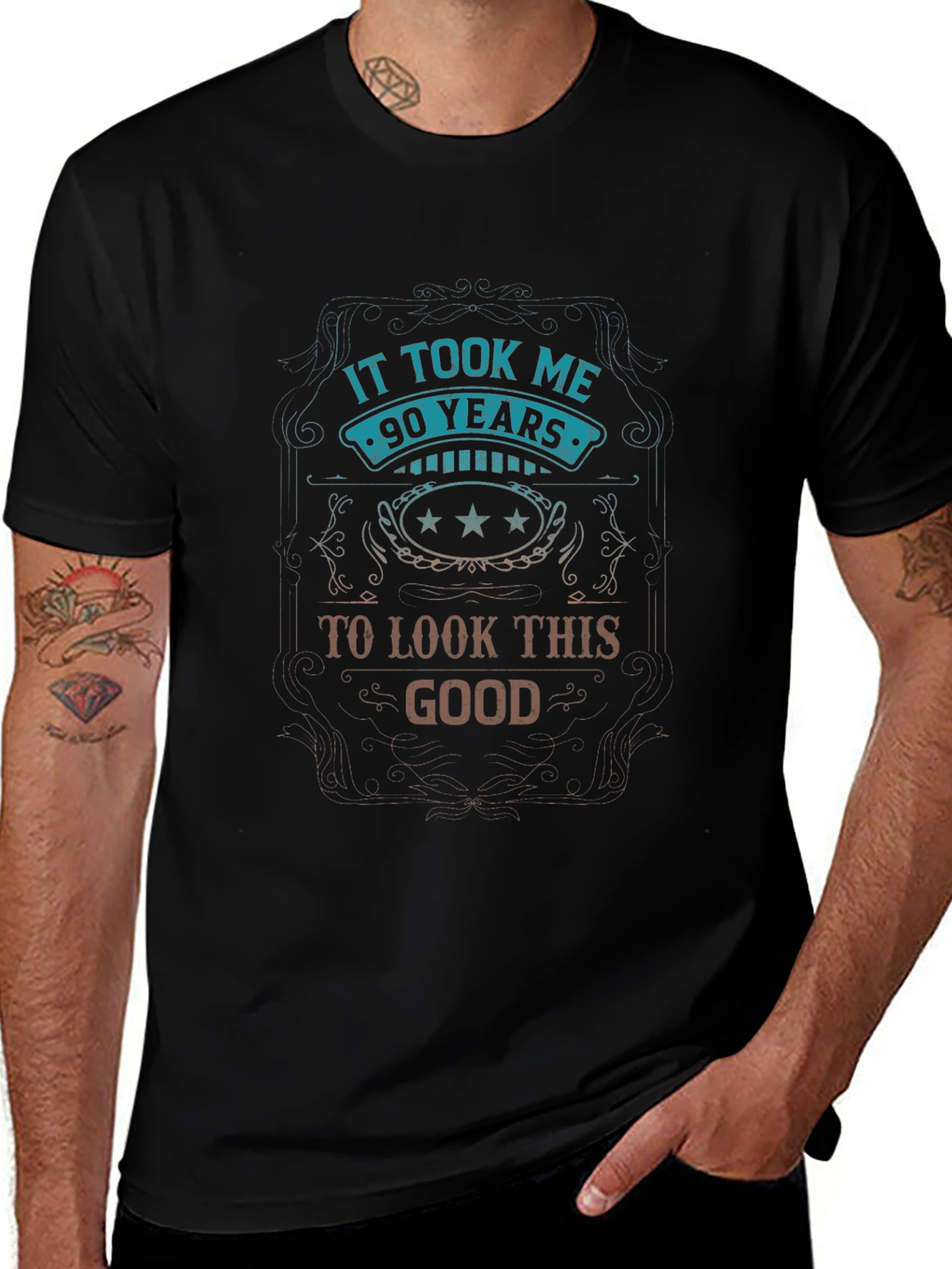 90 Years to Look This Good - Novelty T-Shirt