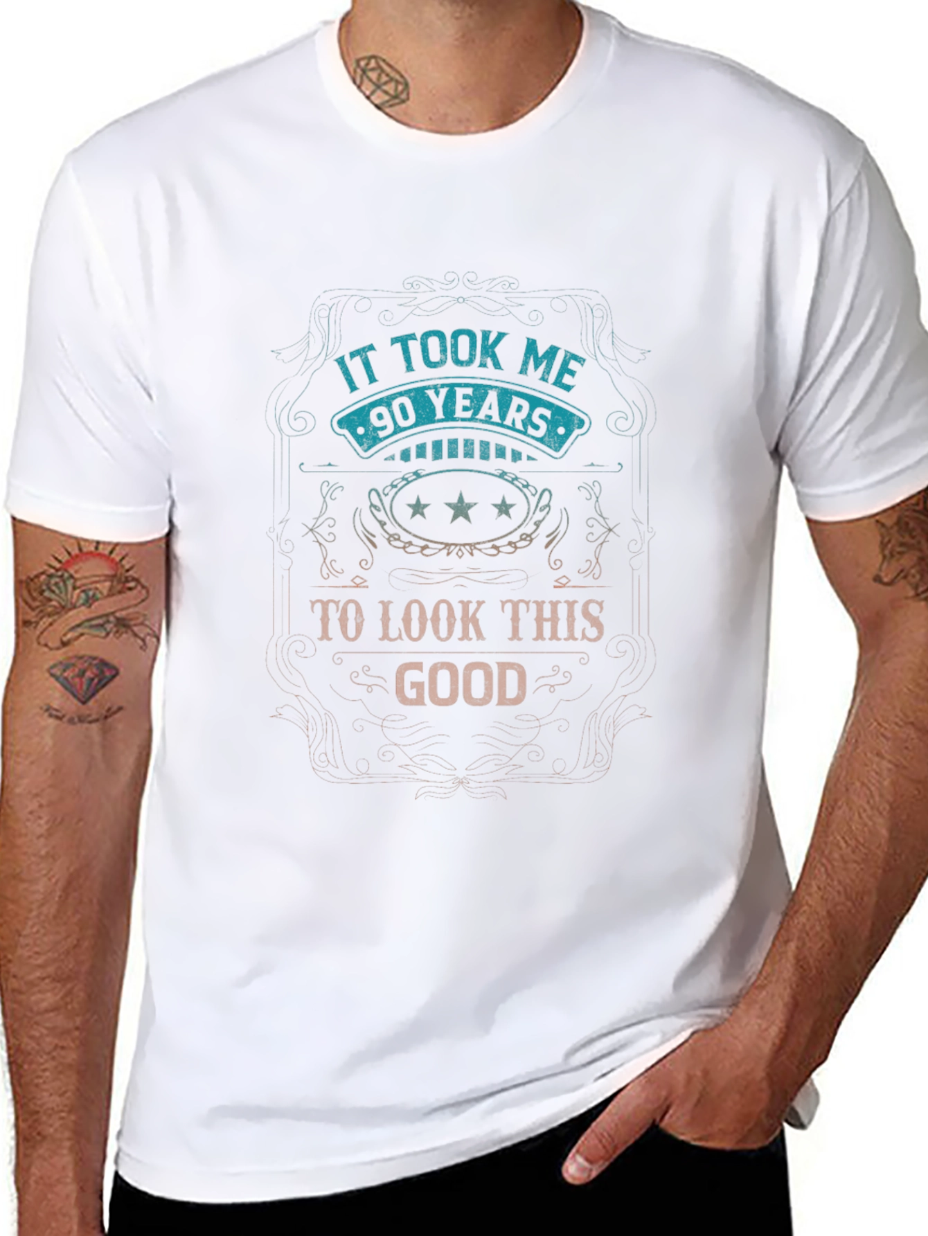 90 Years to Look This Good - Novelty T-Shirt