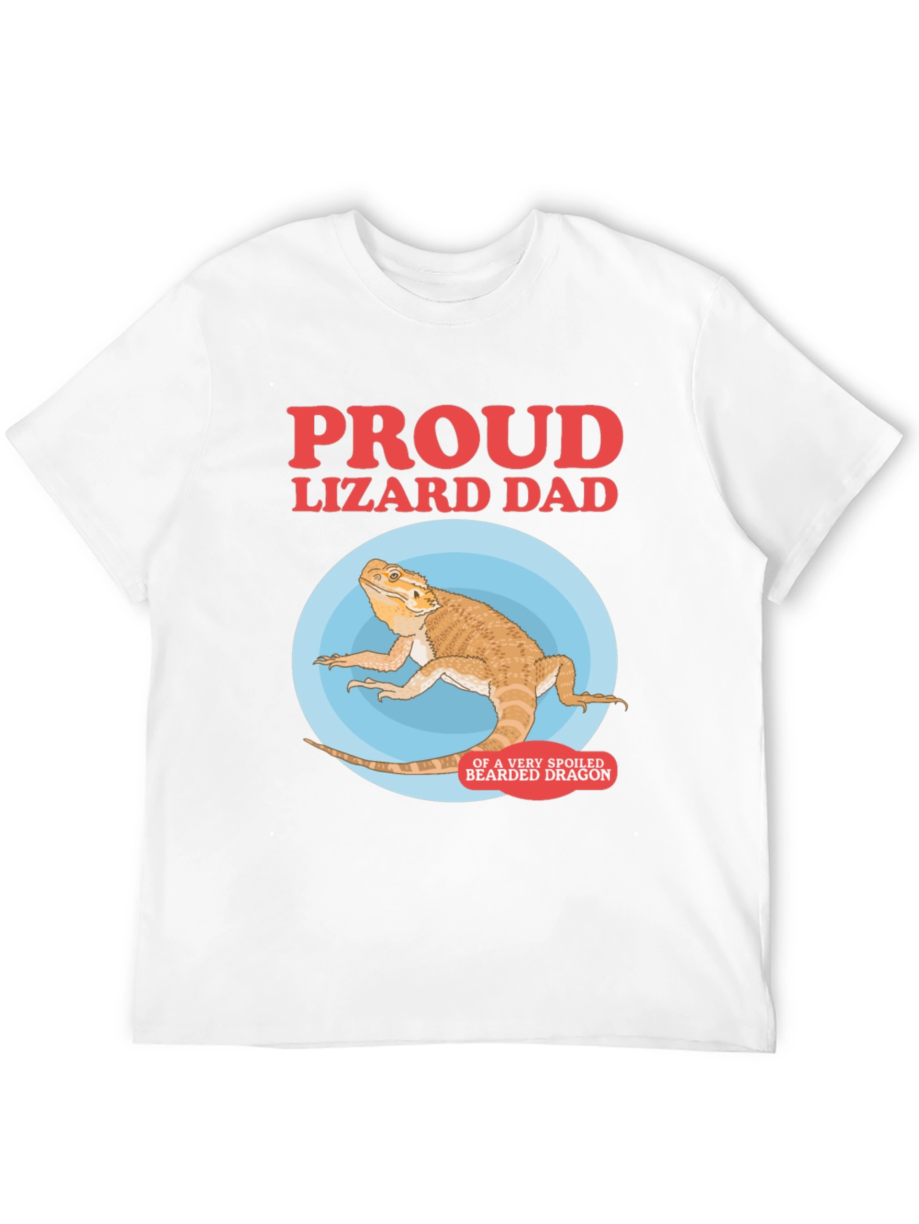 Proud Lizard Dad Bearded Dragon Graphic Tee