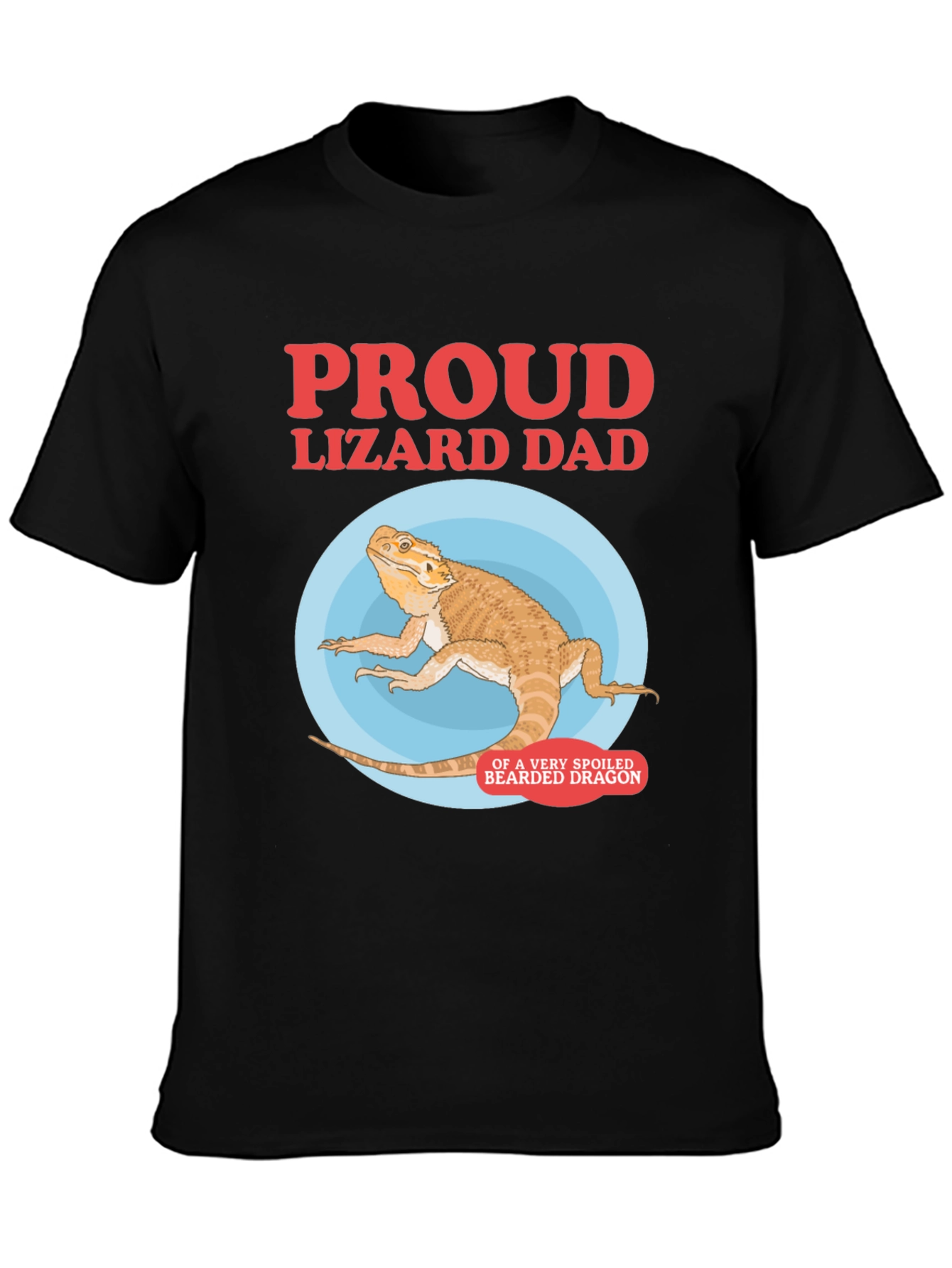 Proud Lizard Dad Bearded Dragon Graphic Tee