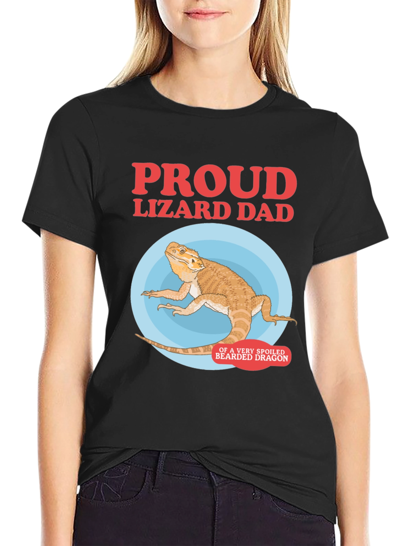 Proud Lizard Dad Bearded Dragon Graphic Tee