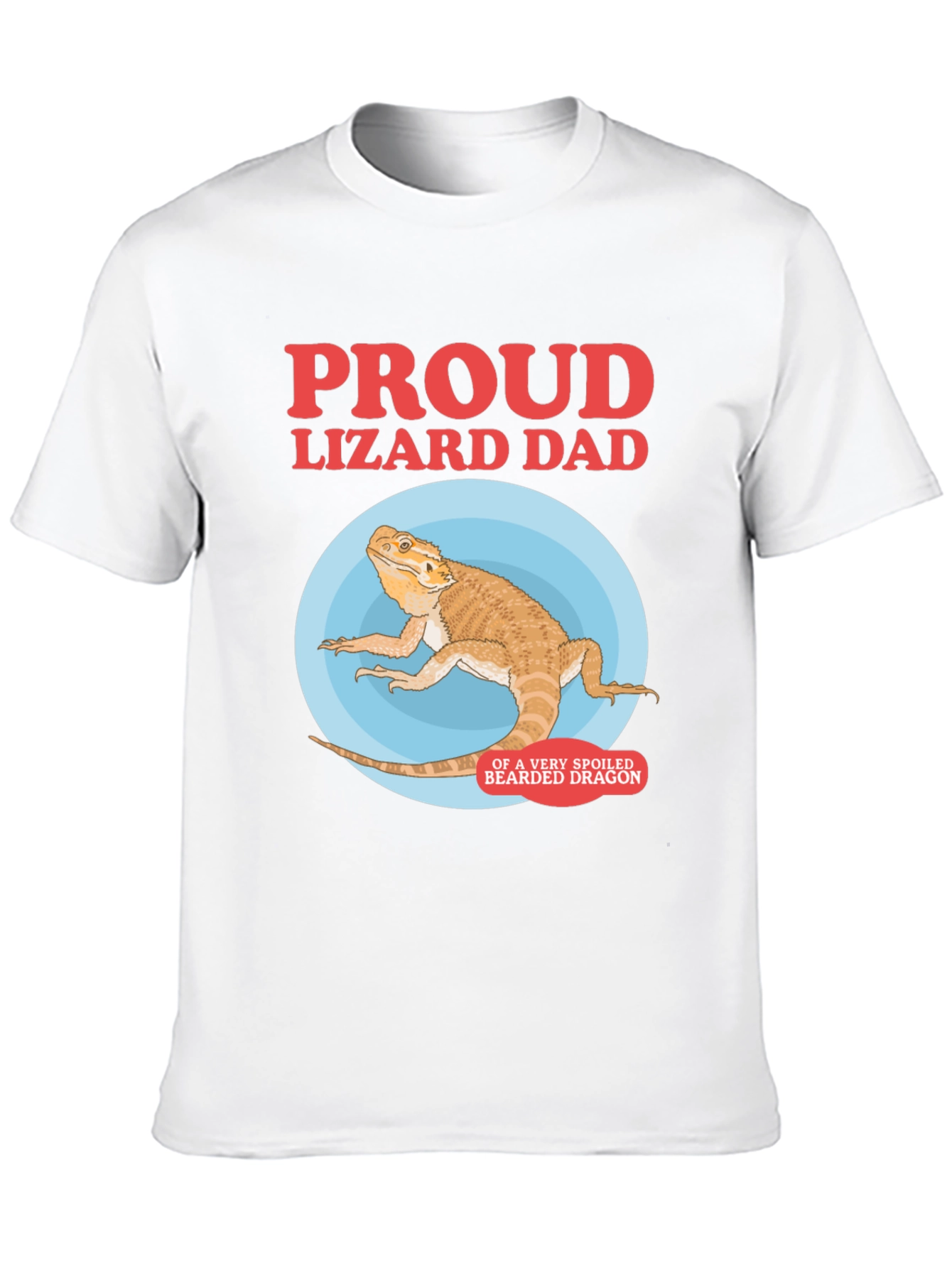 Proud Lizard Dad Bearded Dragon Graphic Tee