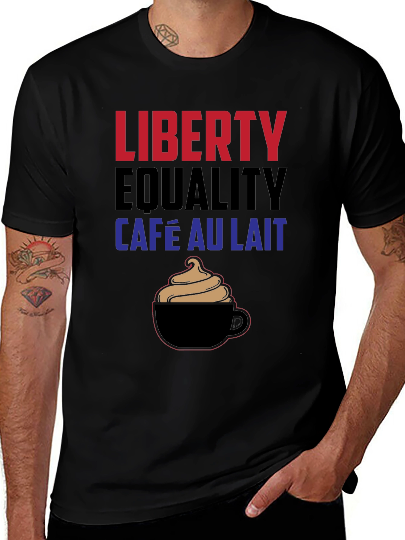 Liberty Equality Cafe Au Lait T-Shirt