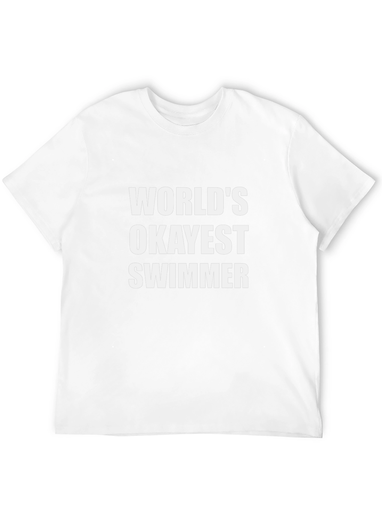 Worlds Okayest Swimmer Black Tee
