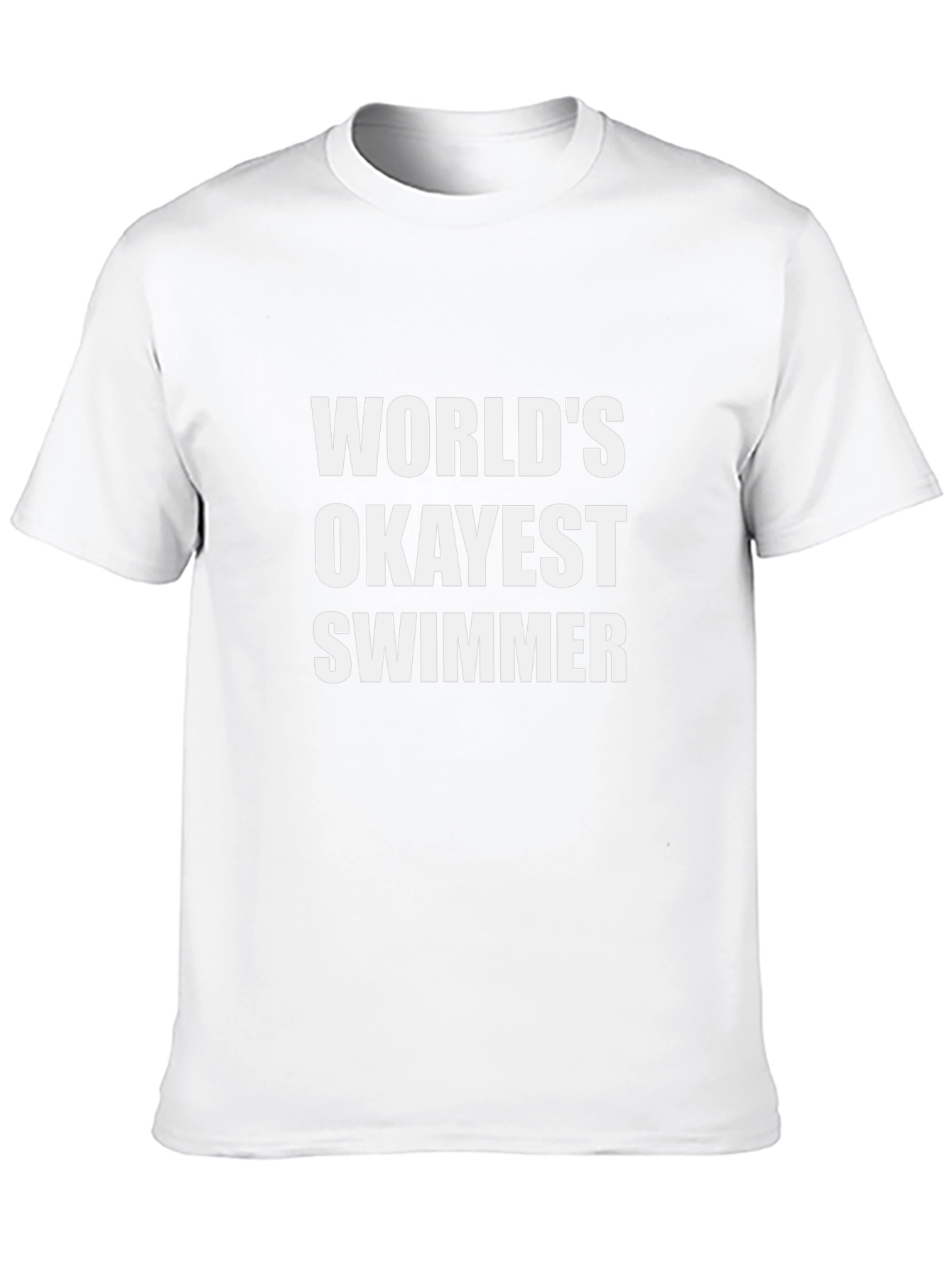 Worlds Okayest Swimmer Black Tee