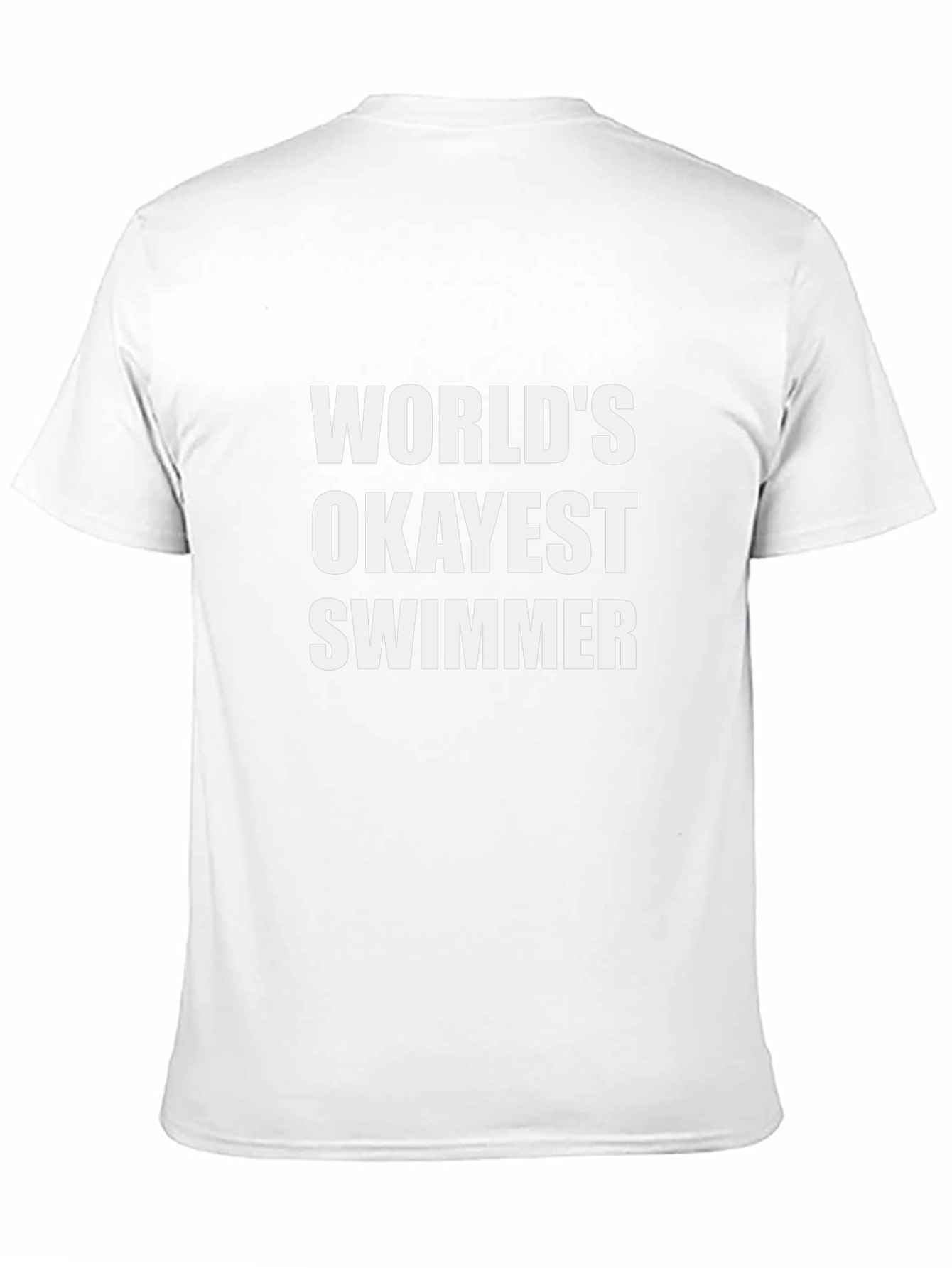 Worlds Okayest Swimmer Black Tee