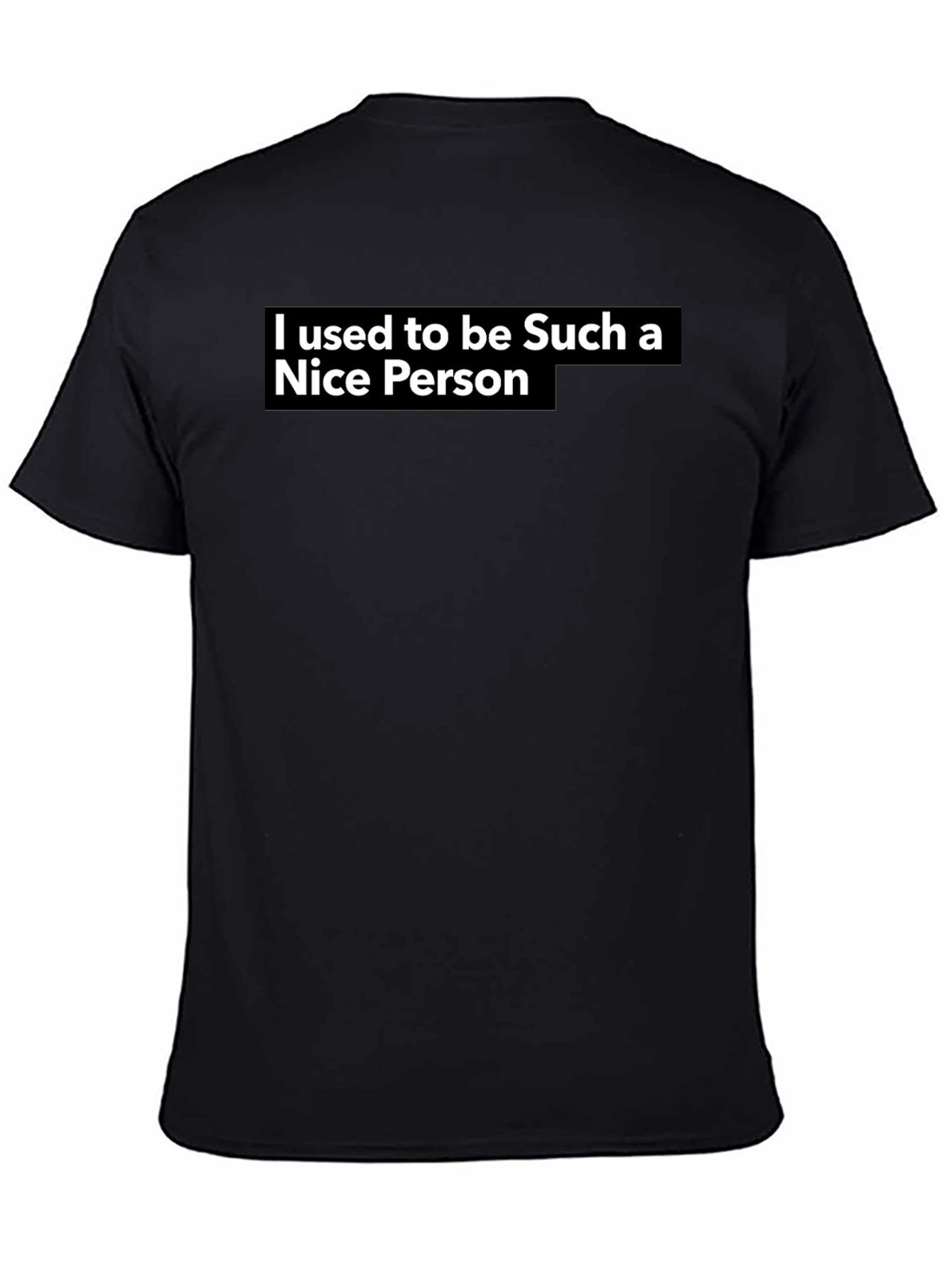 Sarcastic Nice Person Graphic Tee - Black