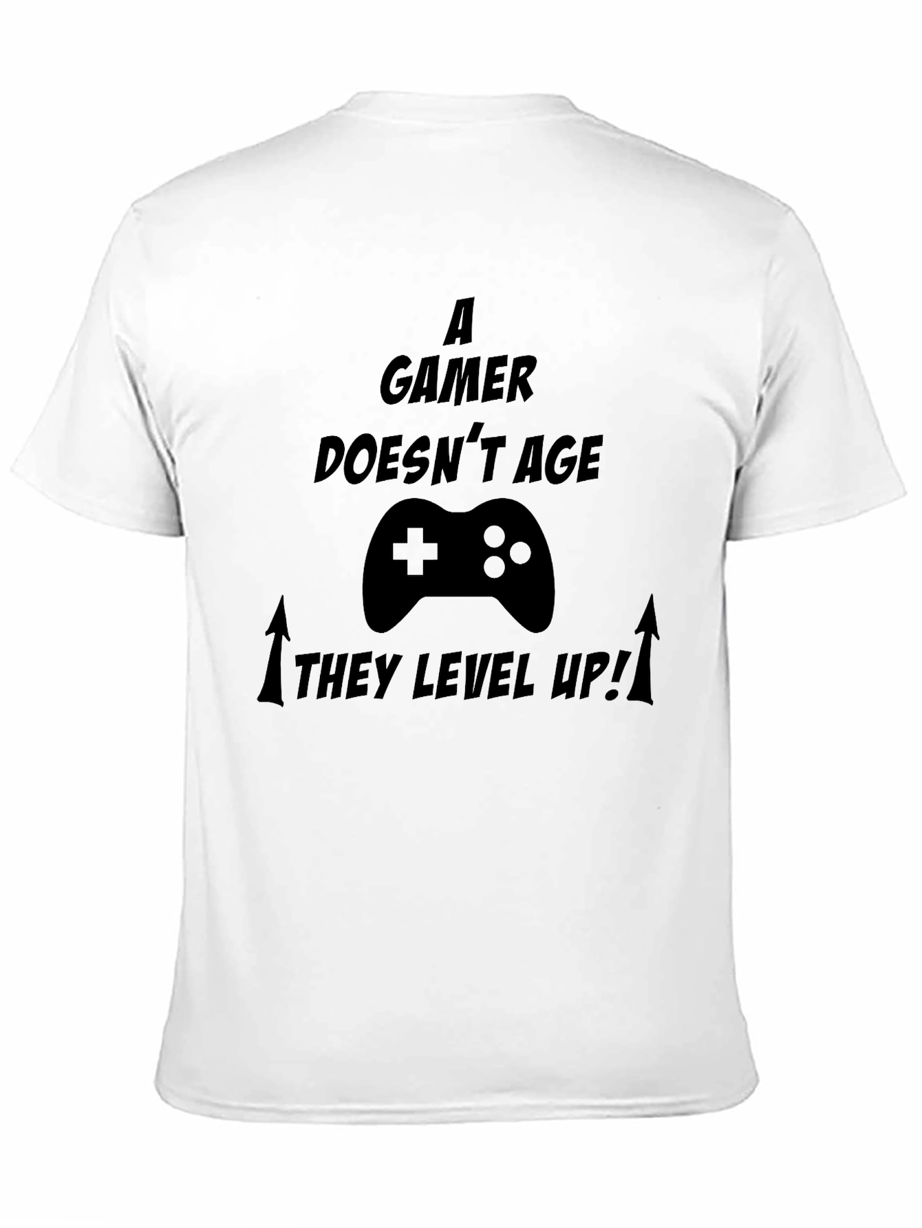 A Gamer Doesnt Age T-Shirt - Level Up!