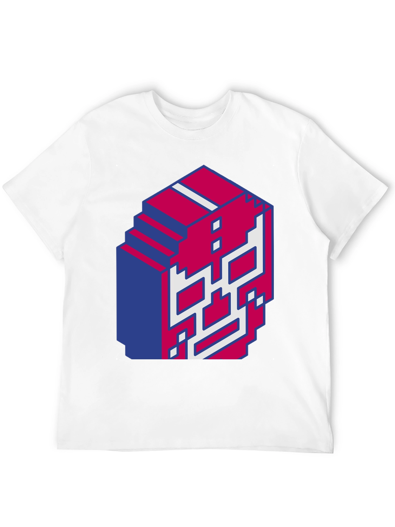 Pixel Skull Graphic T-Shirt - Black