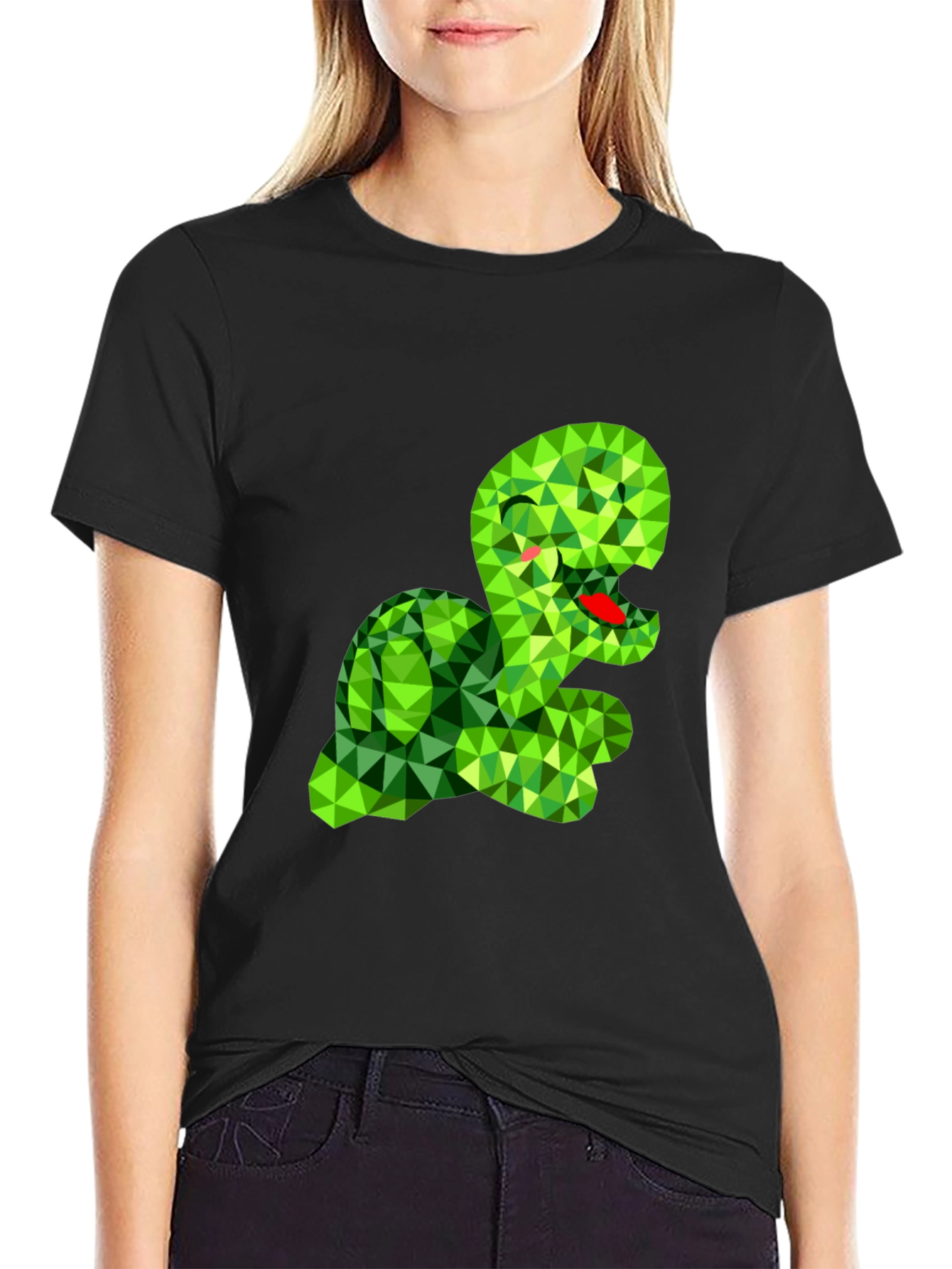 Geometric Turtle Graphic Tee - Unique Style