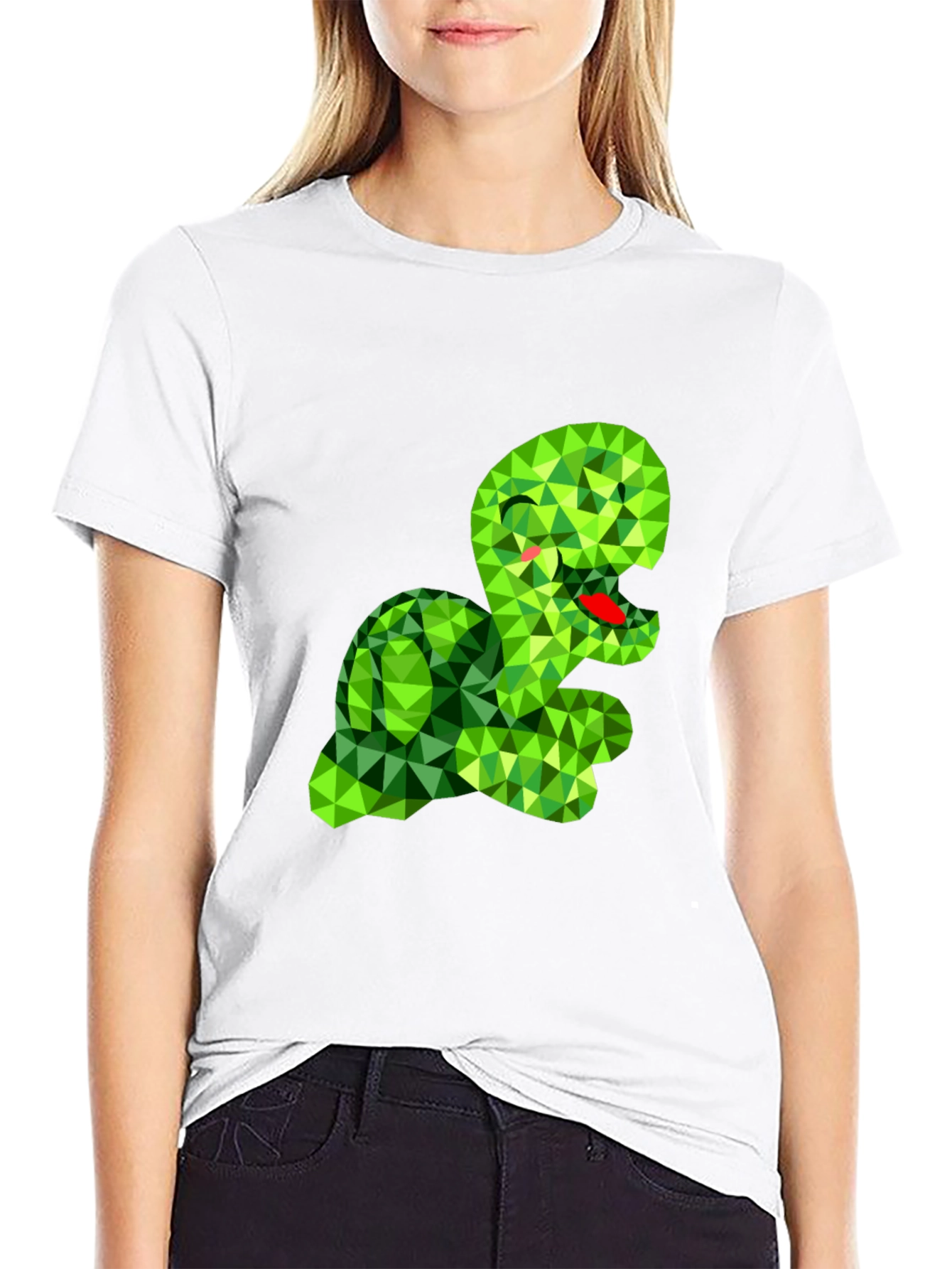 Geometric Turtle Graphic Tee - Unique Style