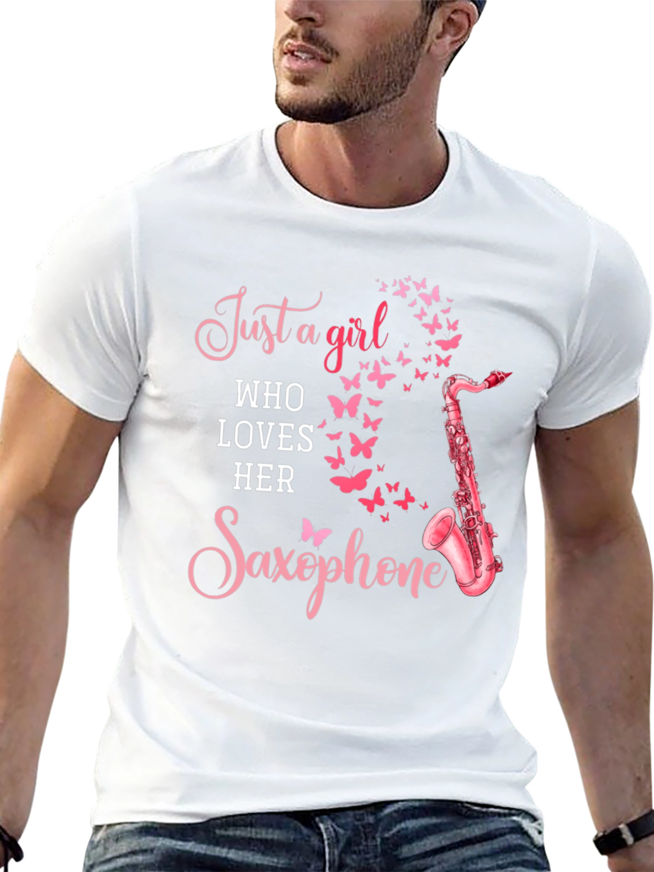 Girl Loves Saxophone T-Shirt