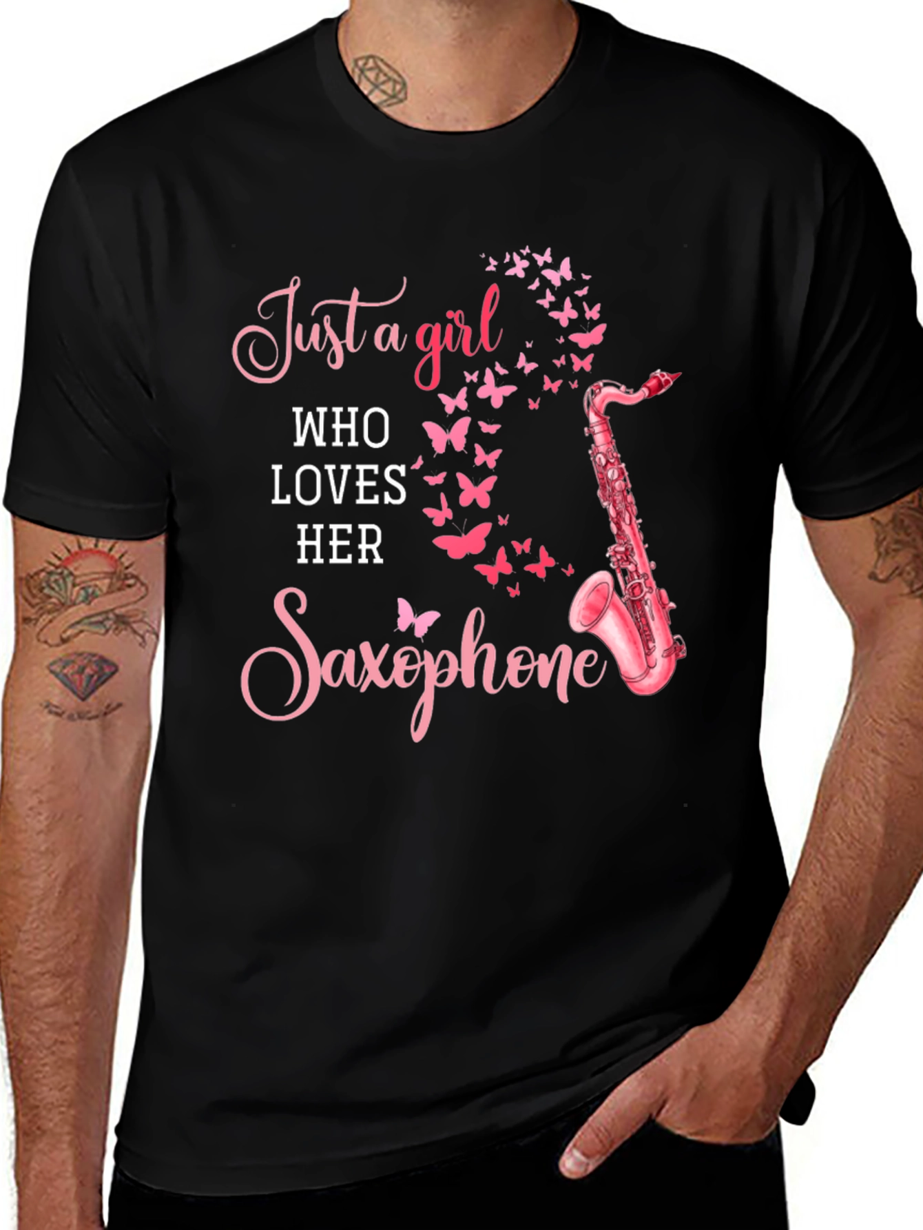Girl Loves Saxophone T-Shirt