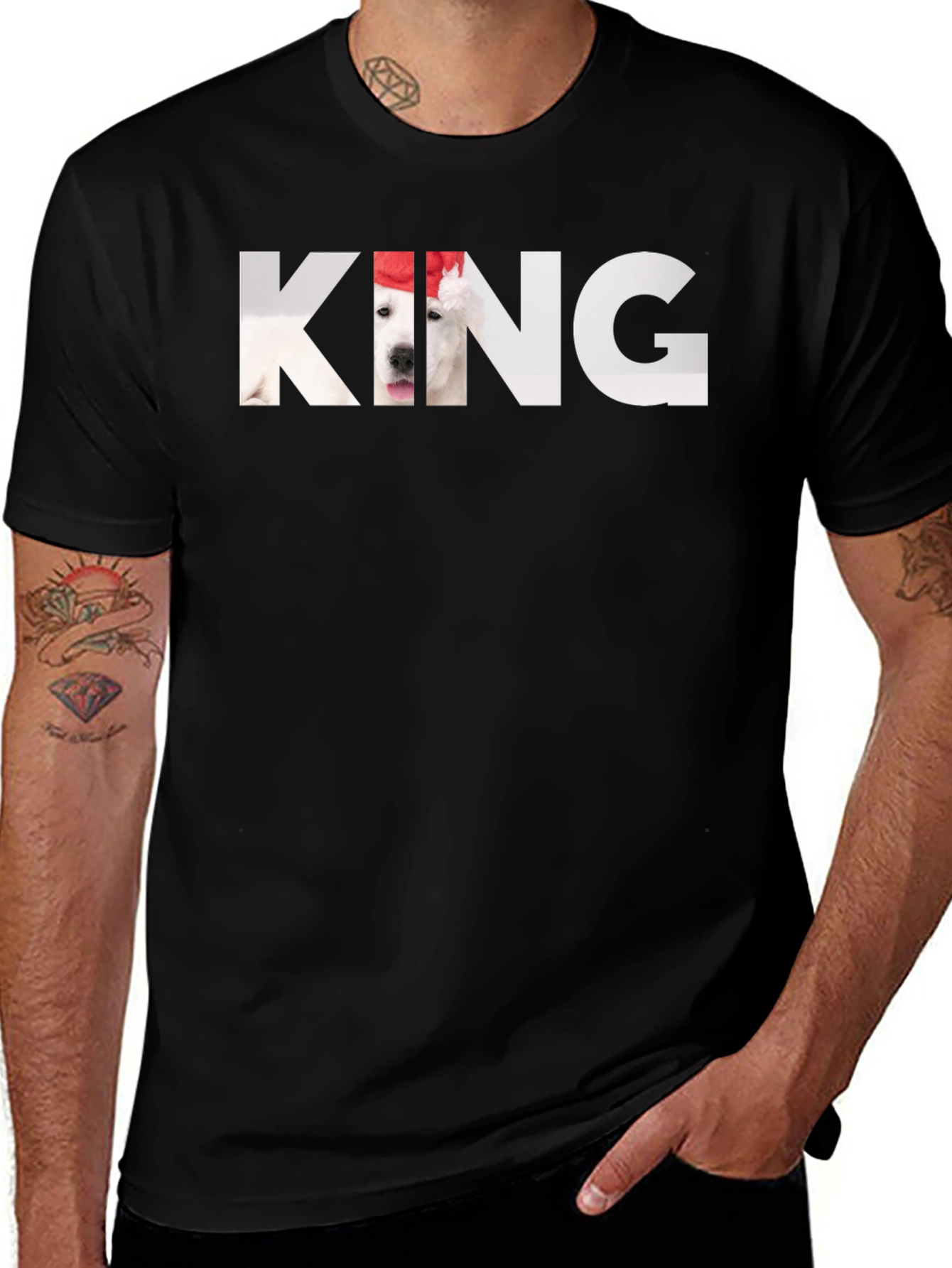 King Dog T-Shirt – Funny Dog Lover Graphic Tee Gift