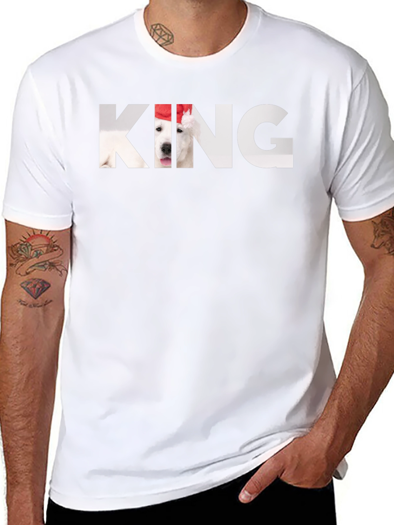 King Dog T-Shirt – Funny Dog Lover Graphic Tee Gift