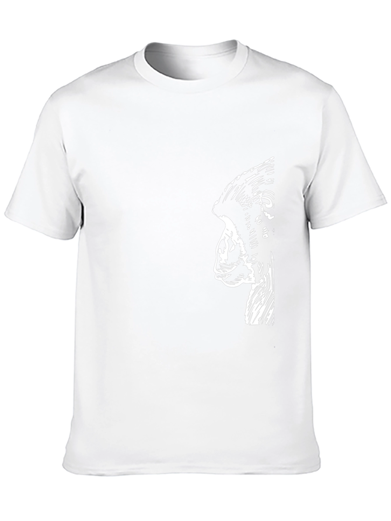 Gorilla Profile Graphic Tee - Mens Black T-Shirt