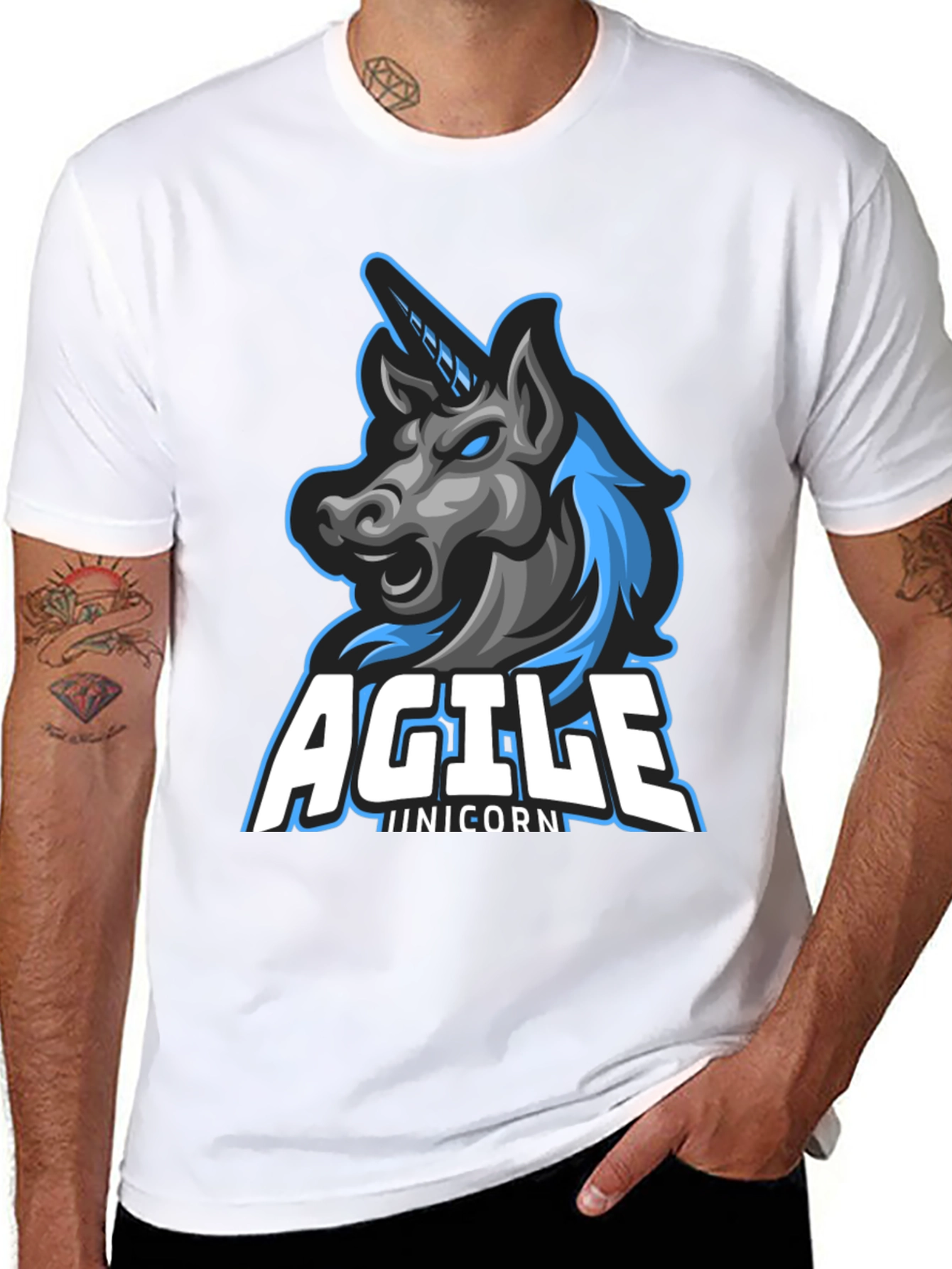 Agile Unicorn T-Shirt - Gamer Style