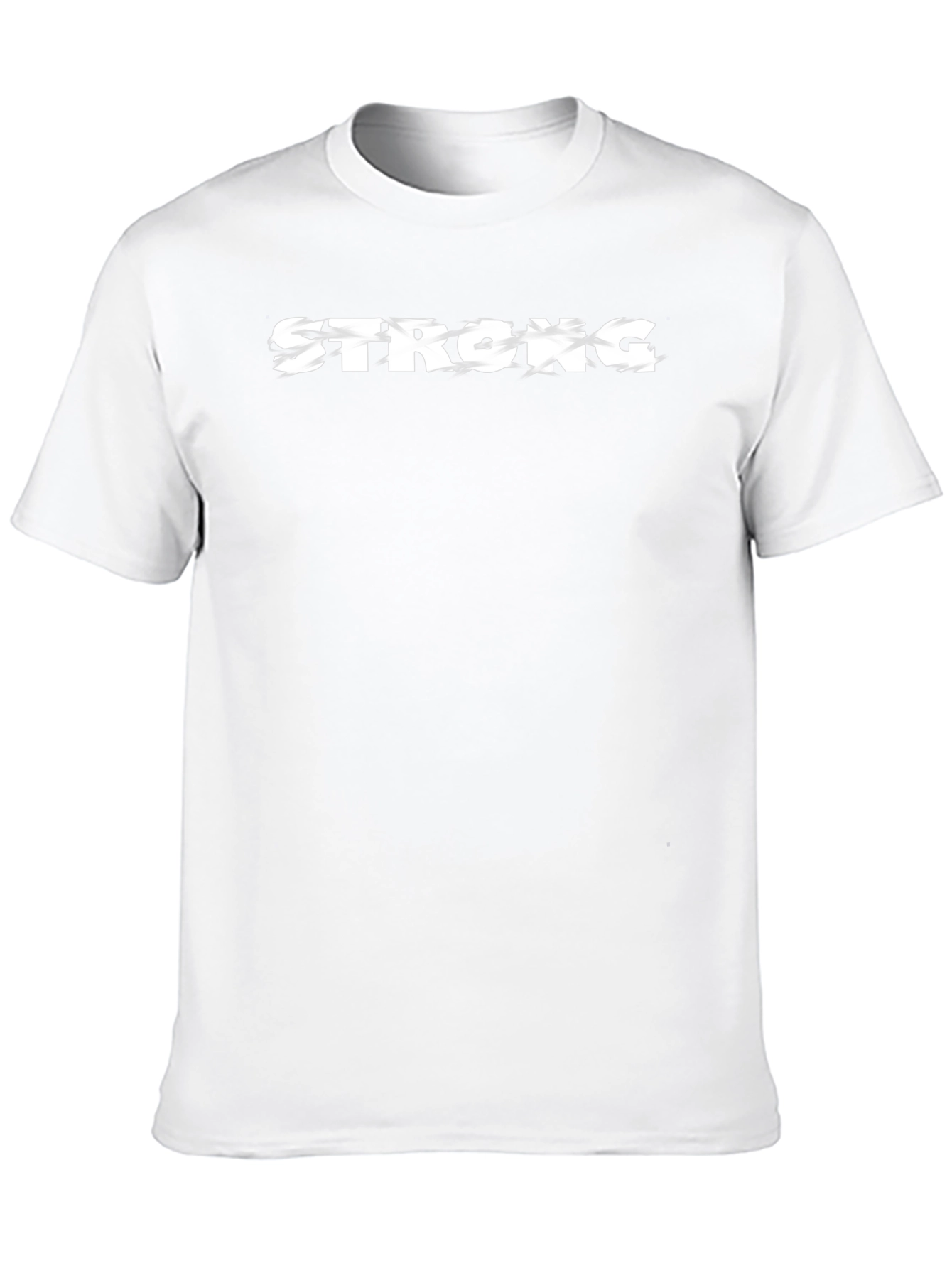 Strong Graphic Print T-Shirt - Mens Black Tee