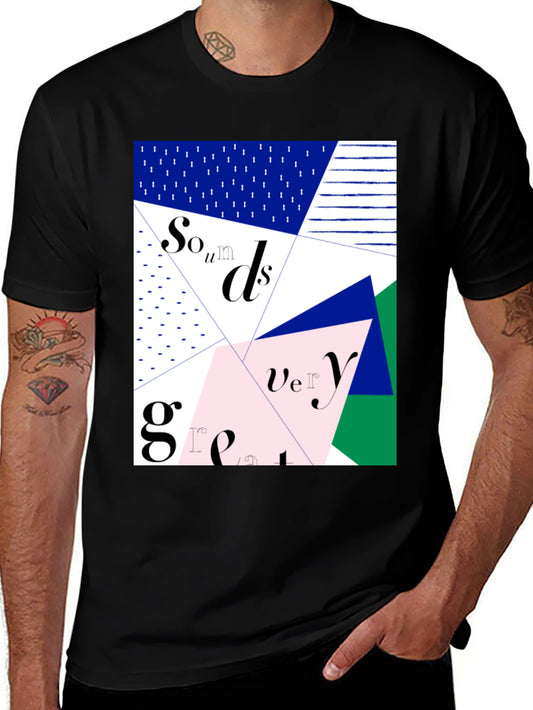 Geometric Sounds Very Great T-Shirt