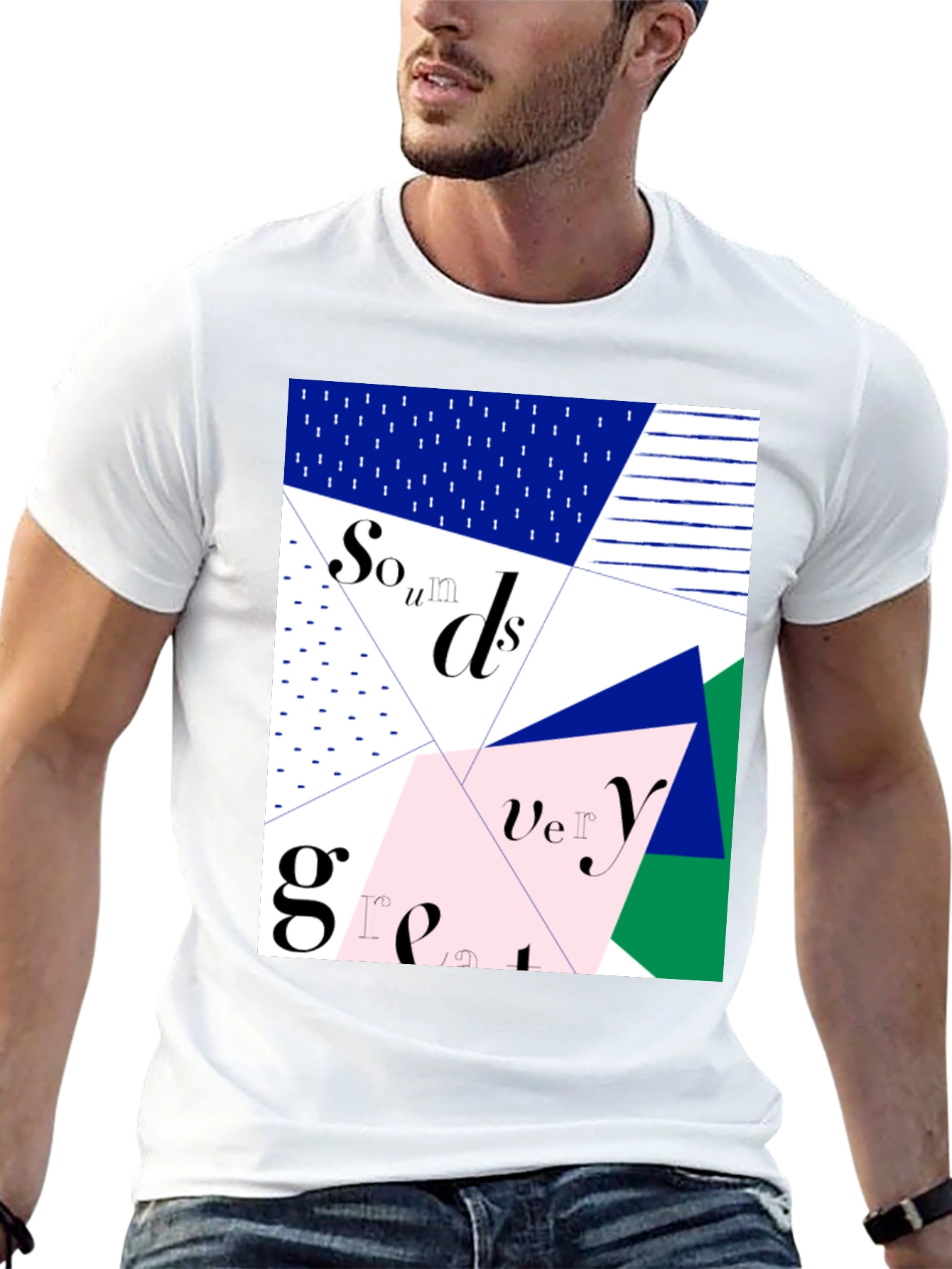 Geometric Sounds Very Great T-Shirt