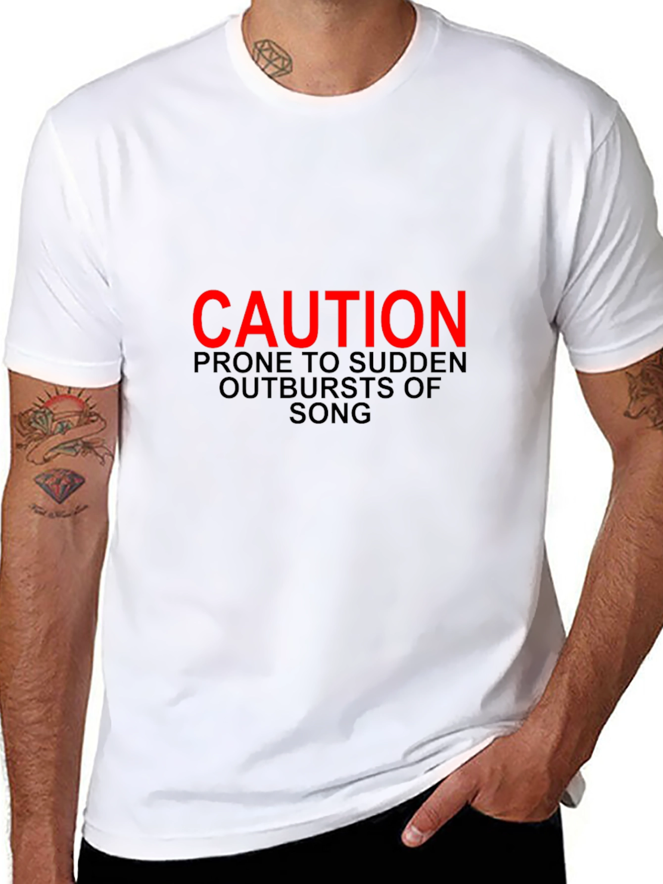 Caution Prone to Sudden Outbursts of Song T-Shirt