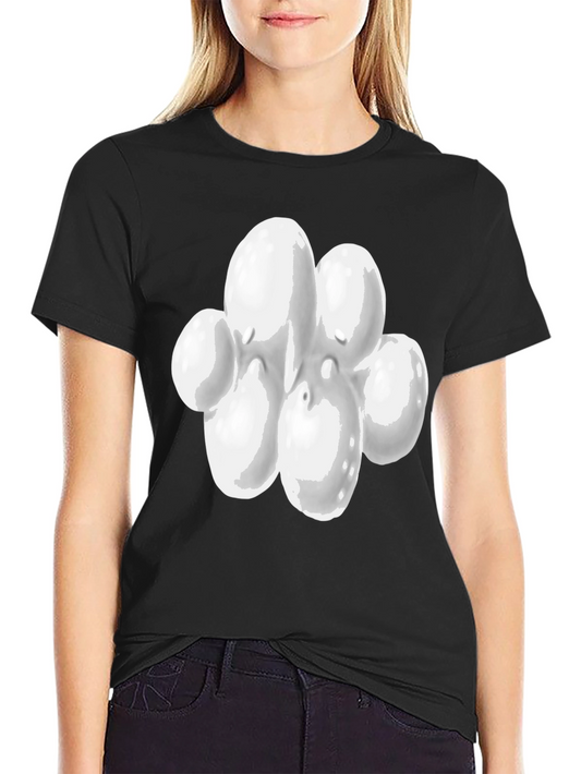 Abstract White Blob Graphic Tee