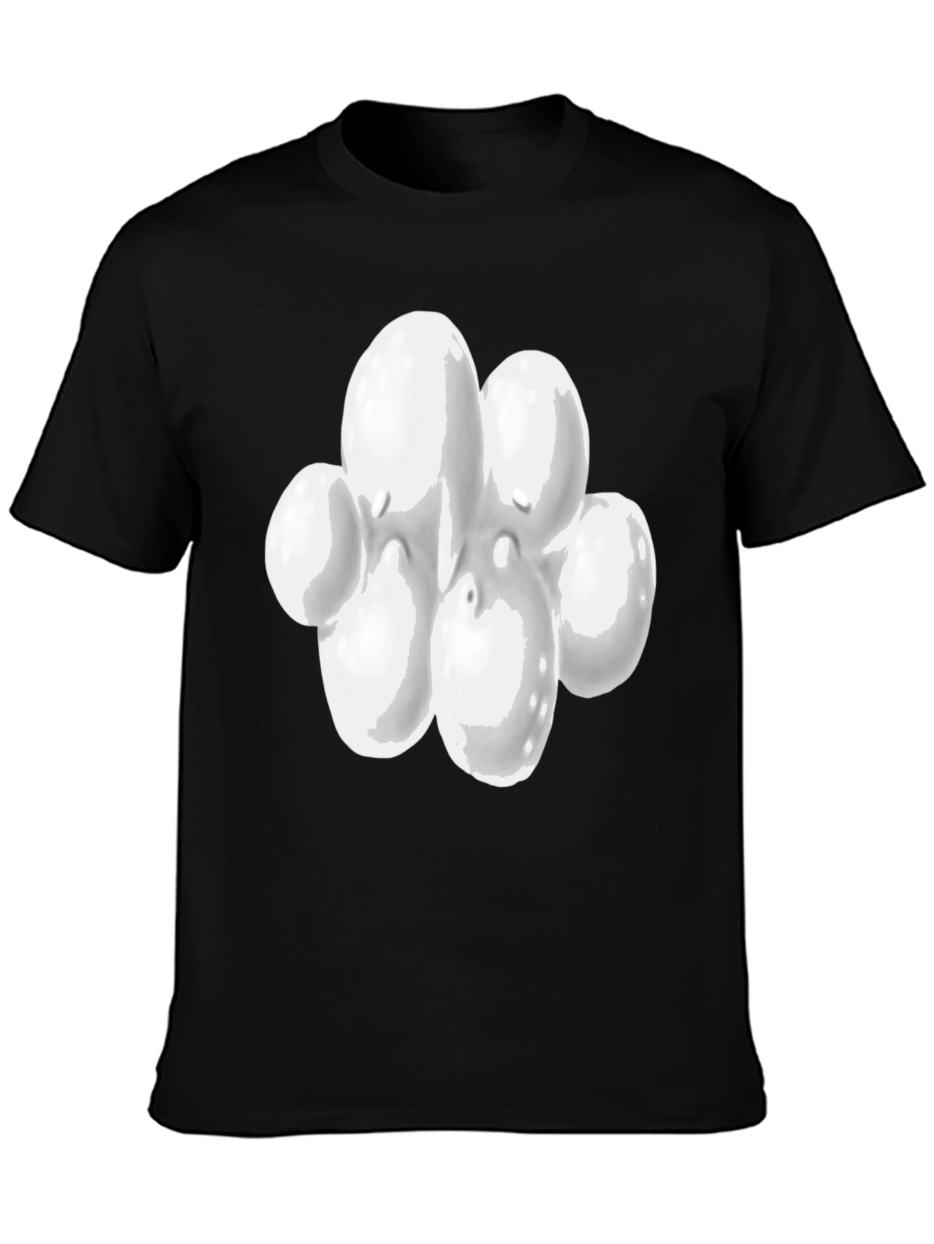 Abstract White Blob Graphic Tee