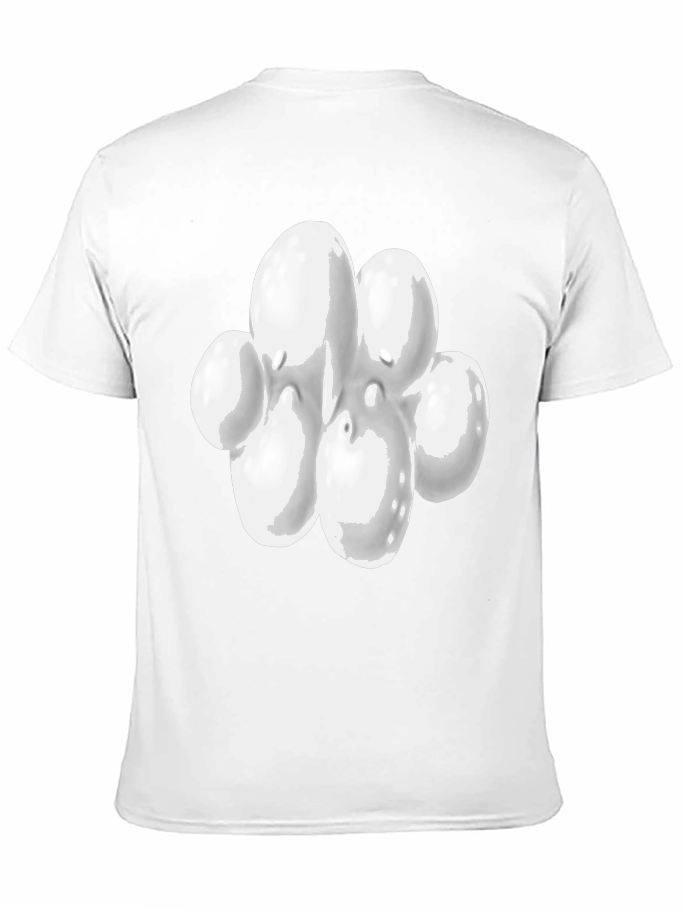 Abstract White Blob Graphic Tee