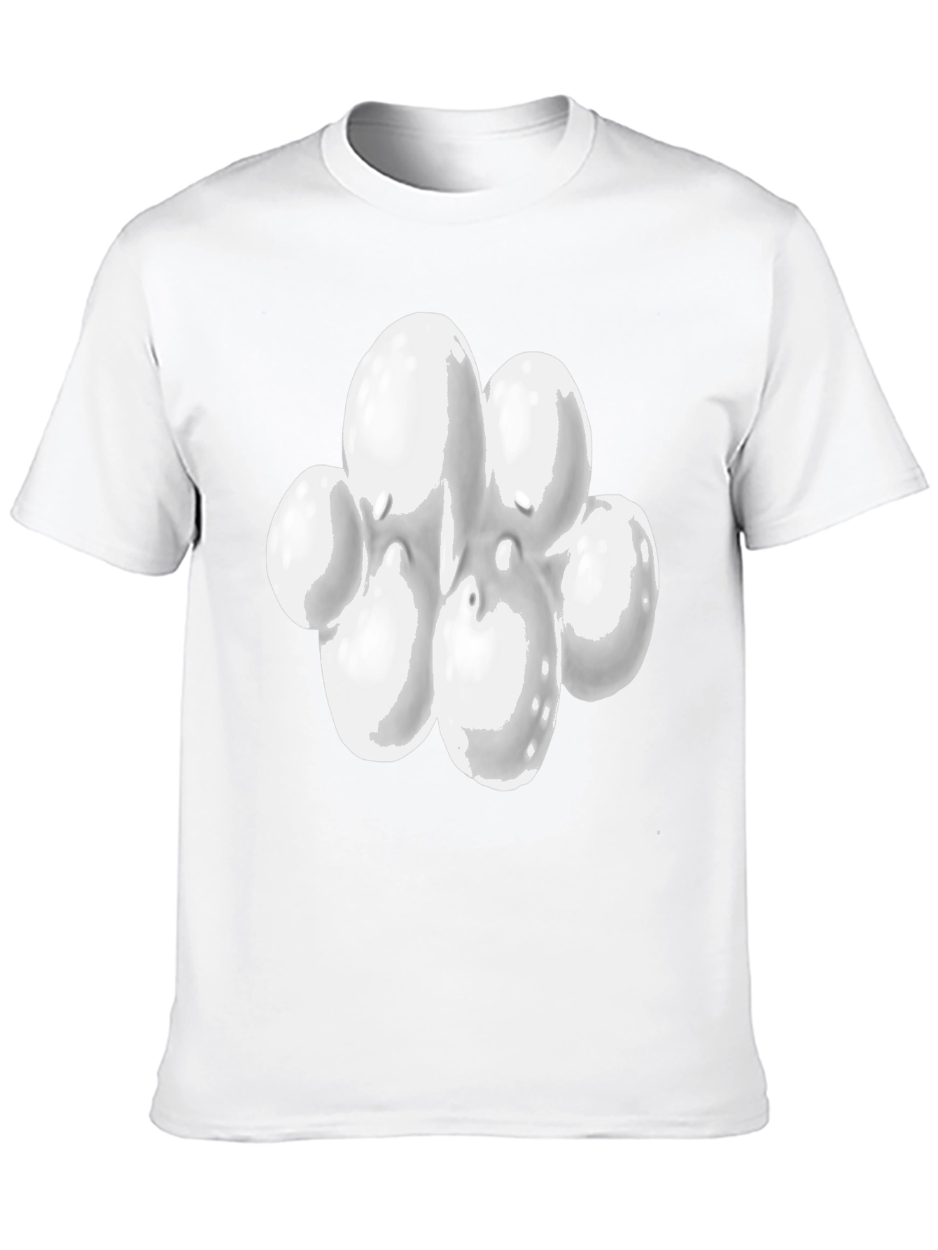 Abstract White Blob Graphic Tee