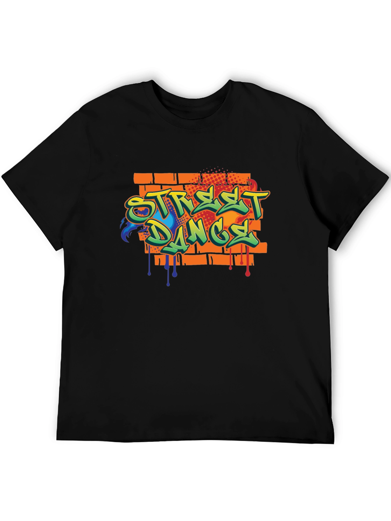 Street Dance Graphic Black T-Shirt