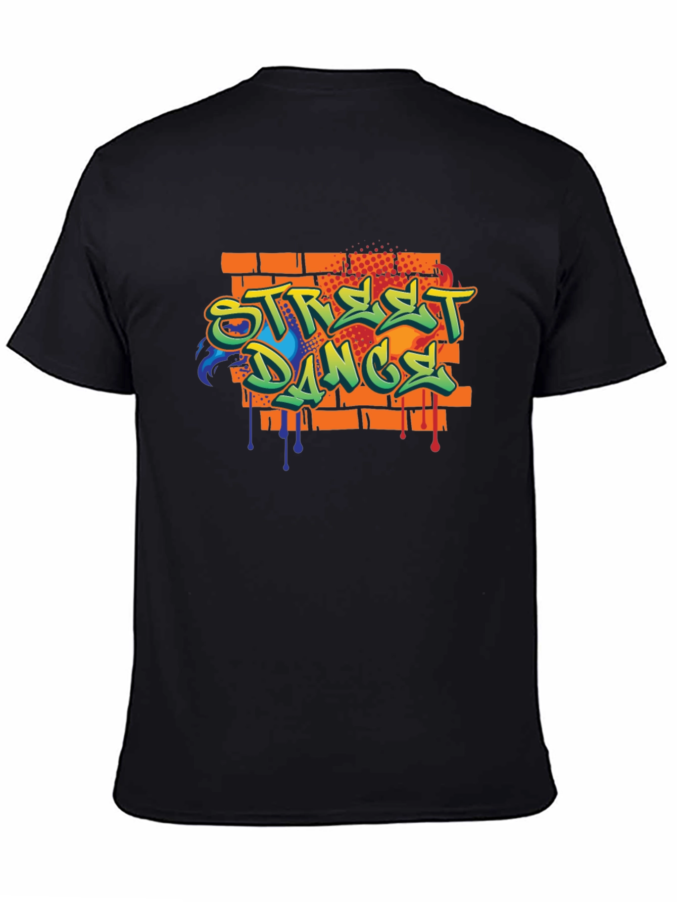 Street Dance Graphic Black T-Shirt