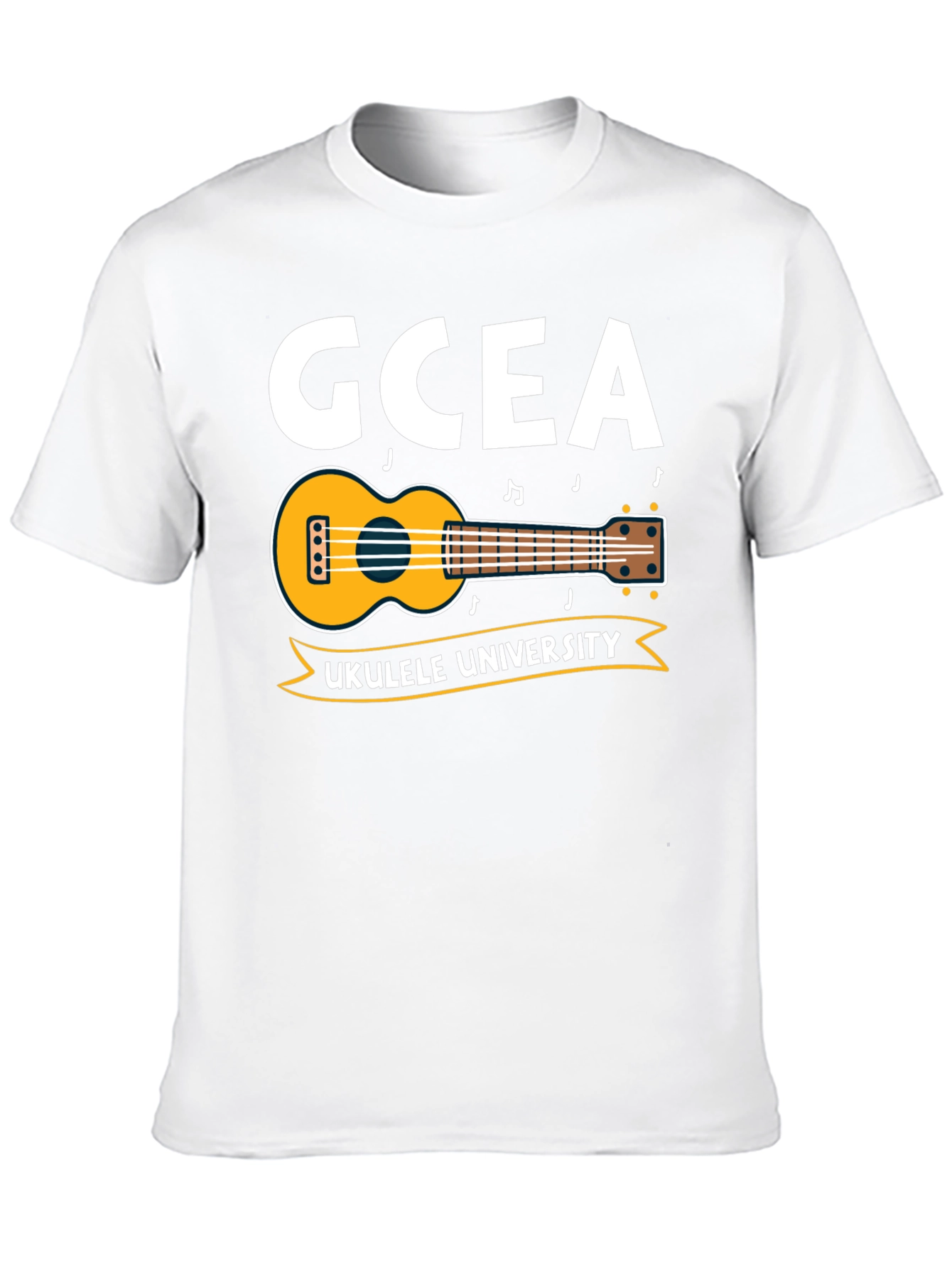 GCEA Ukulele University Black T-Shirt