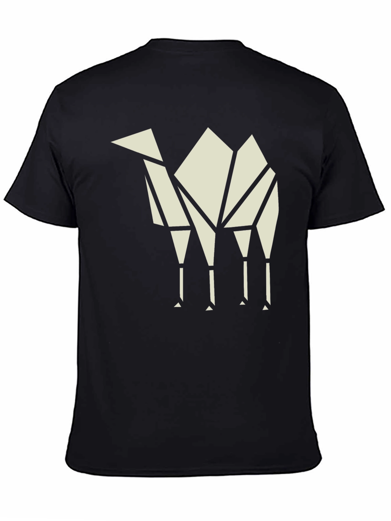 Geometric Camel T-Shirt - Modern Graphic Tee