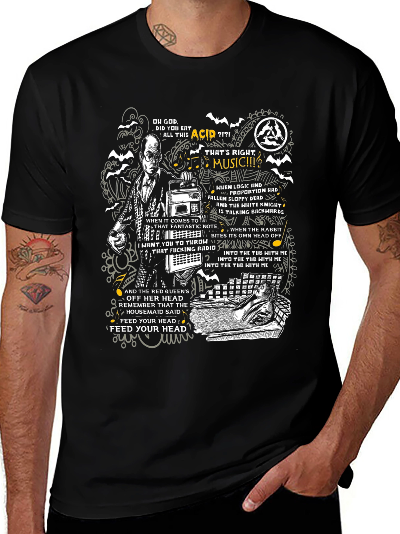 Acid Music Graphic T-Shirt - Psychedelic Tee