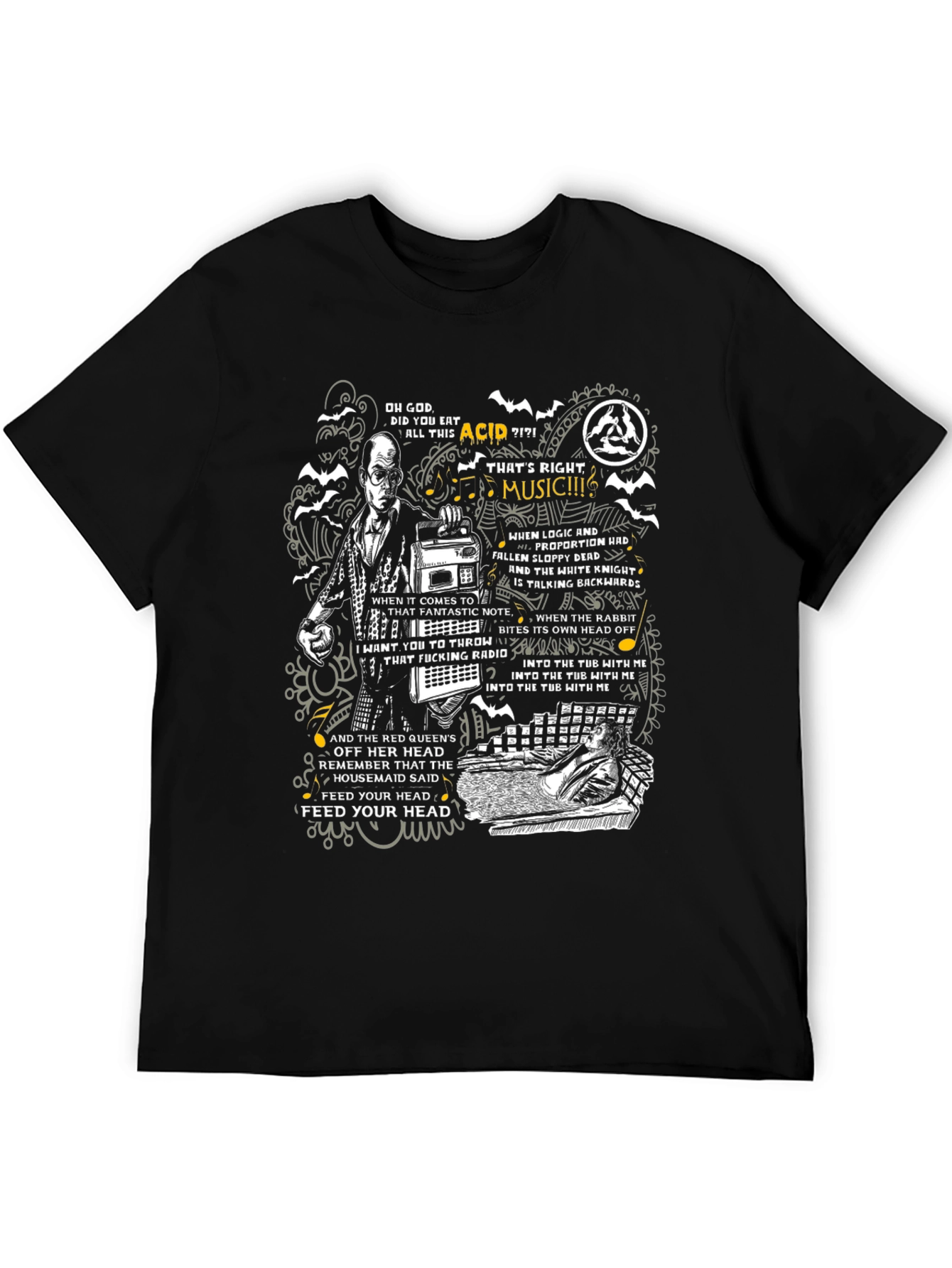 Acid Music Graphic T-Shirt - Psychedelic Tee