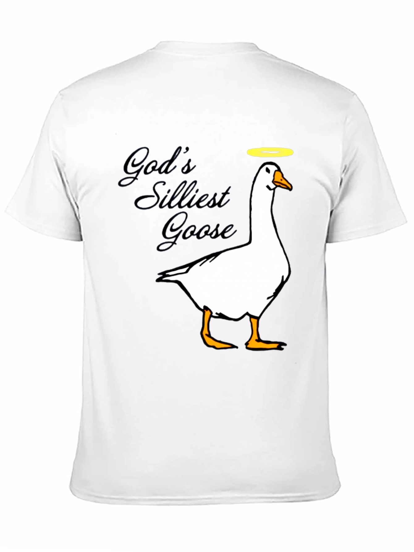 Gods Silliest Goose Black Graphic T-Shirt