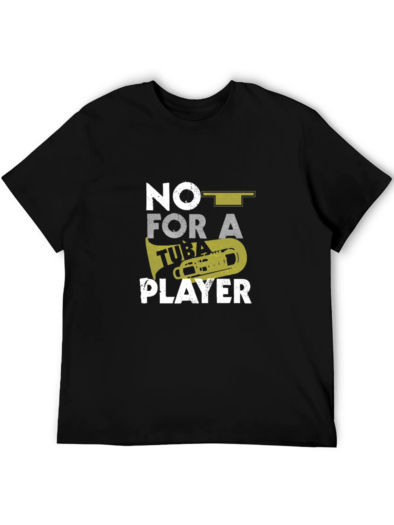Funny Tuba Player Graphic Tee - No Treble!