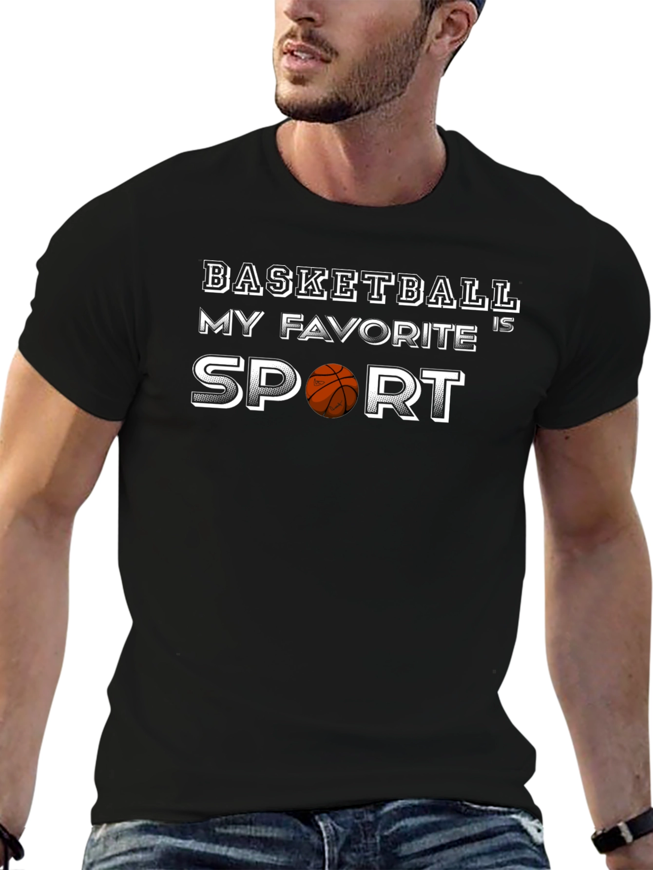 Basketball is My Favorite Sport Graphic T-Shirt