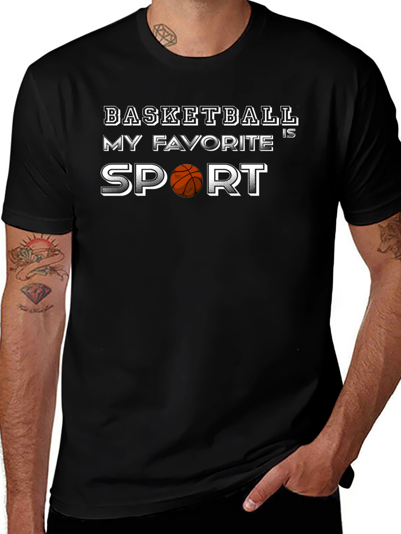 Basketball is My Favorite Sport Graphic T-Shirt