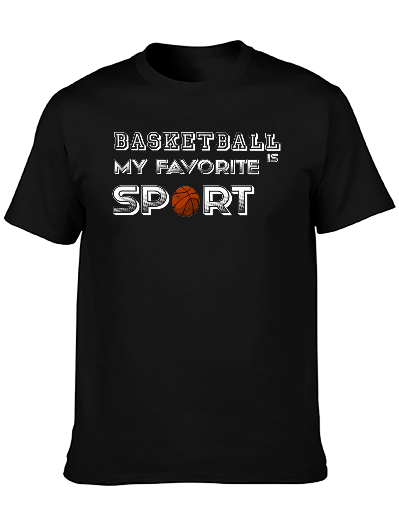 Basketball is My Favorite Sport Graphic T-Shirt