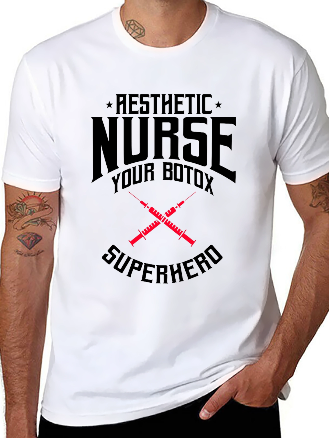 Aesthetic Nurse Superhero T-Shirt - Botox Injector Tee