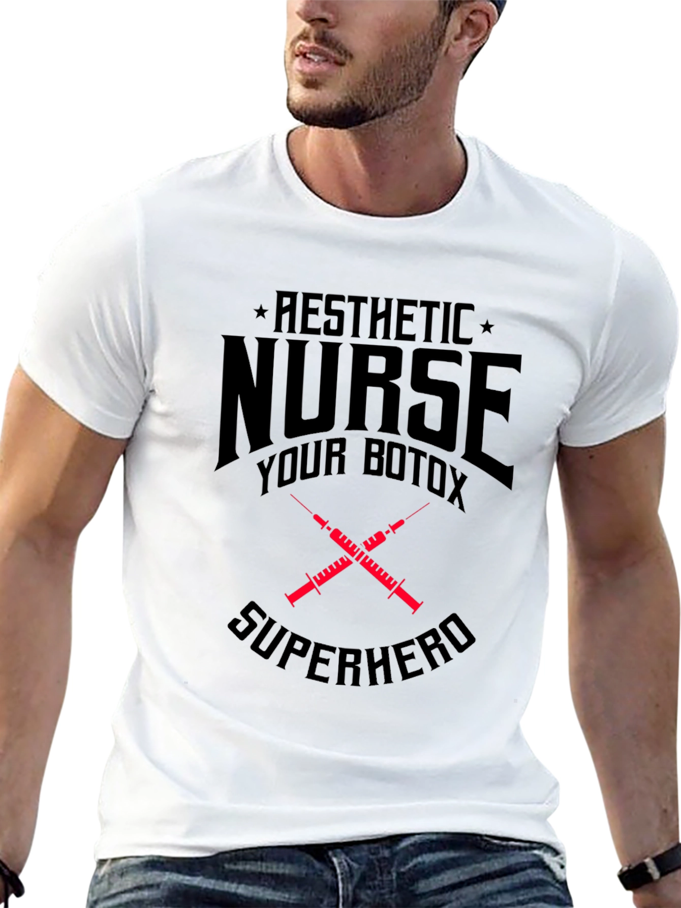 Aesthetic Nurse Superhero T-Shirt - Botox Injector Tee