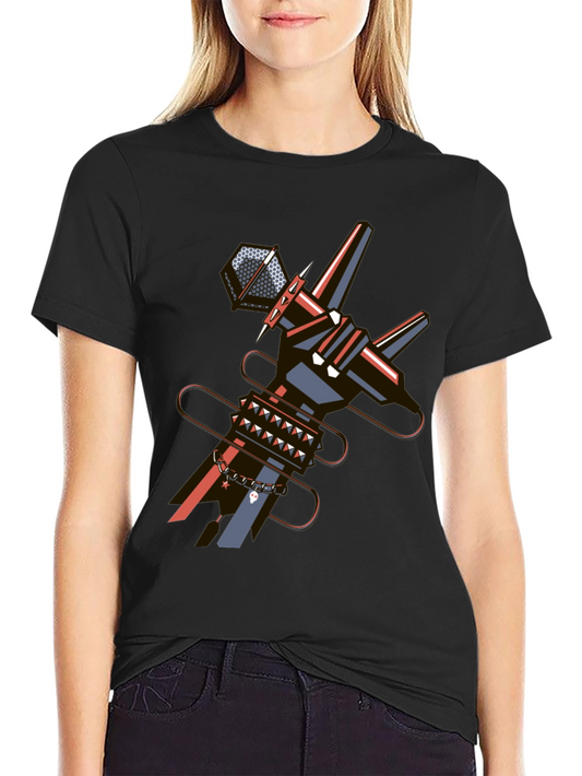 Abstract Punk Graphic Tee - Edgy Style
