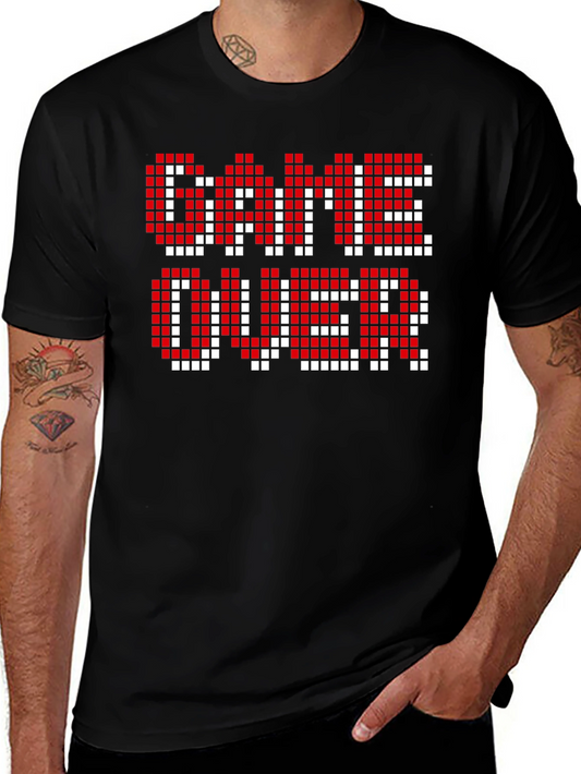 Game Over Pixel Art T-Shirt - Gamer Tee