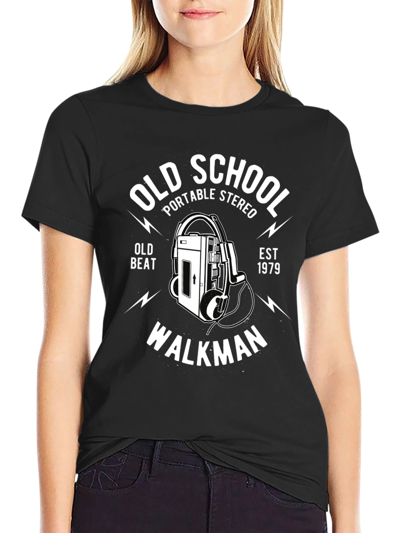 Retro Old School Walkman Graphic Tee